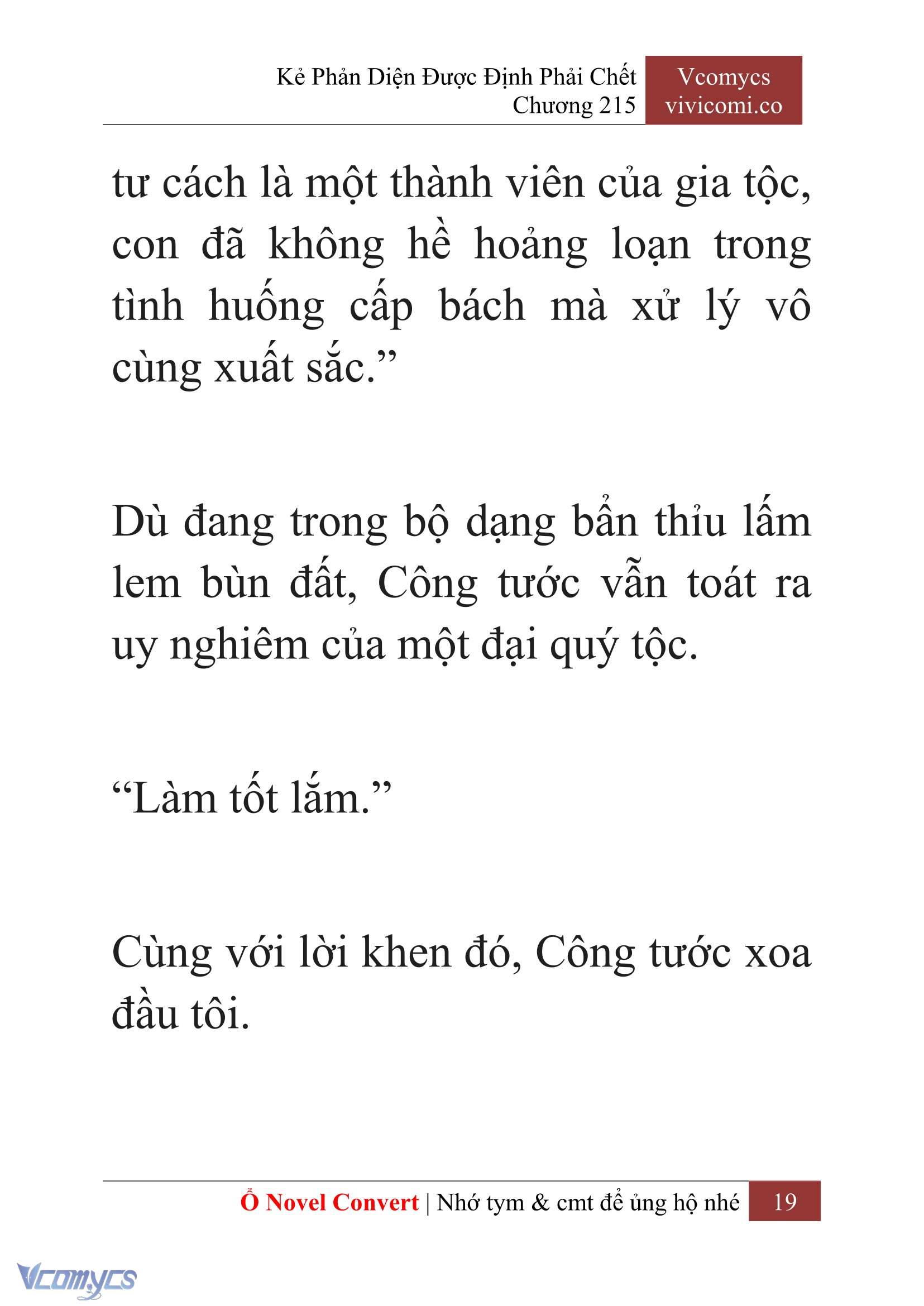 [Novel] Kẻ Phản Diện Được Định Phải Chết Chap 215 - Next Chap 216