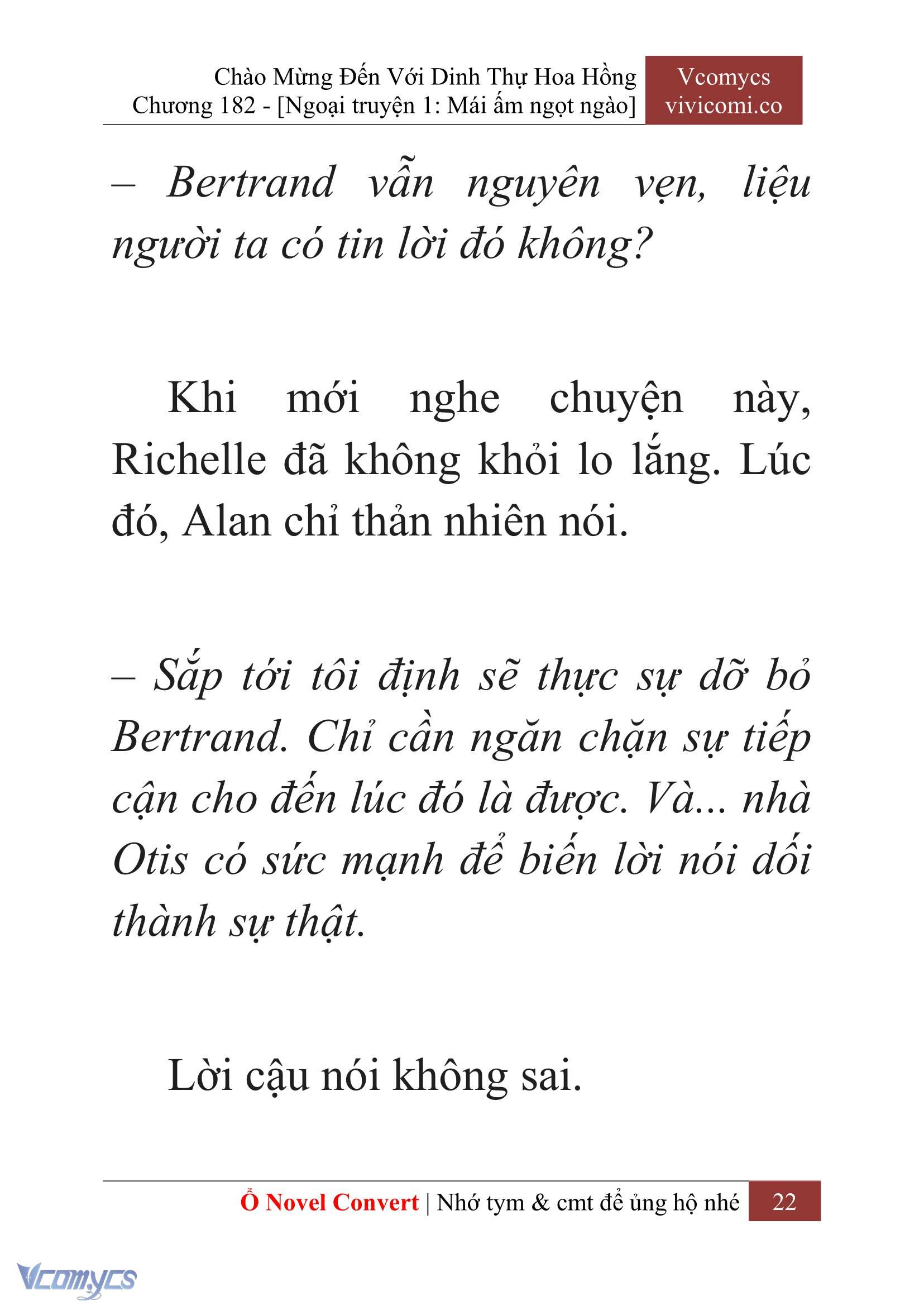 [Novel] Chào Mừng Đến Với Dinh Thự Hoa Hồng Chap 182 - Trang 2