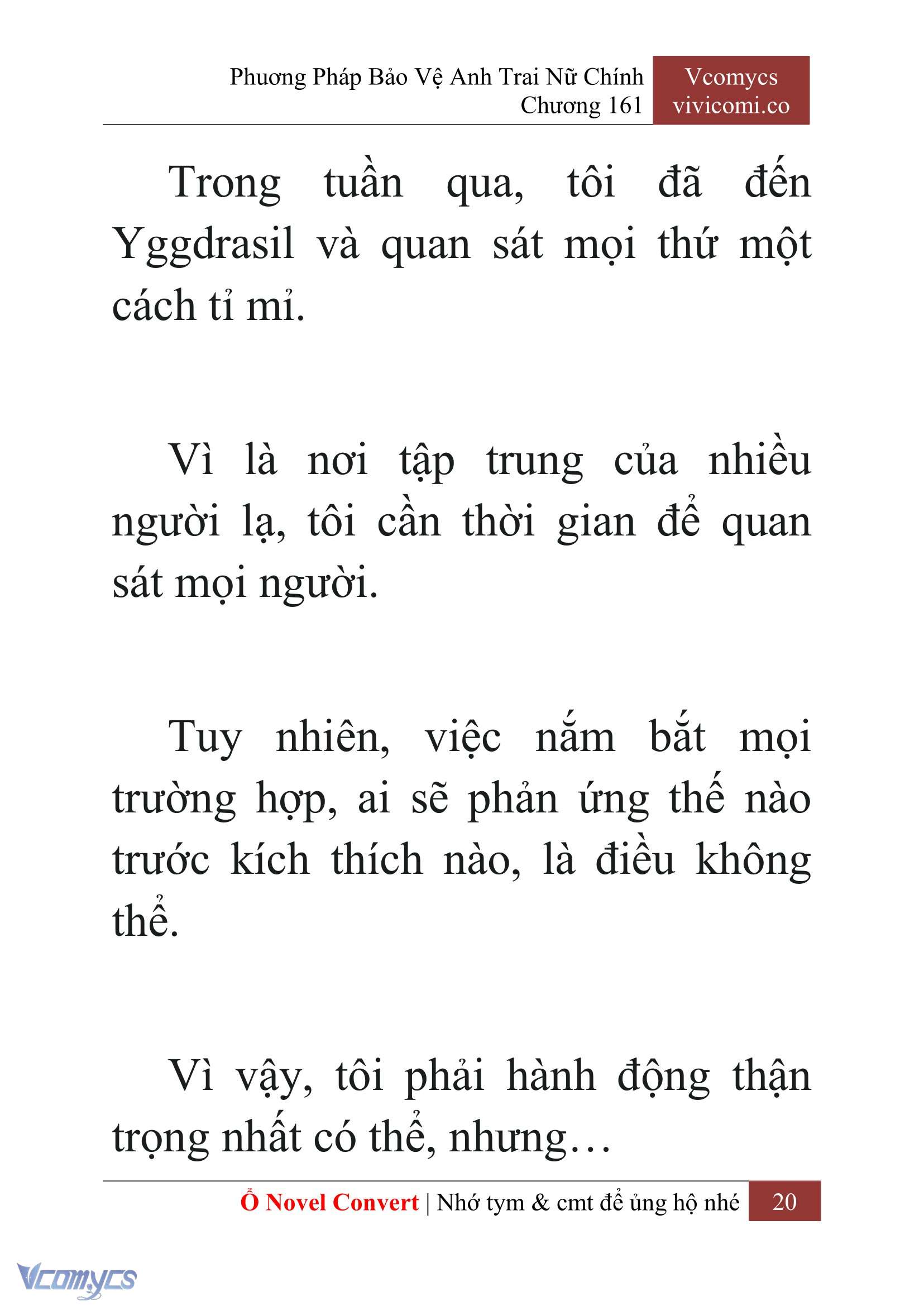 [Novel] Phương Pháp Bảo Vệ Anh Trai Nữ Chính Chap 161 - Trang 2