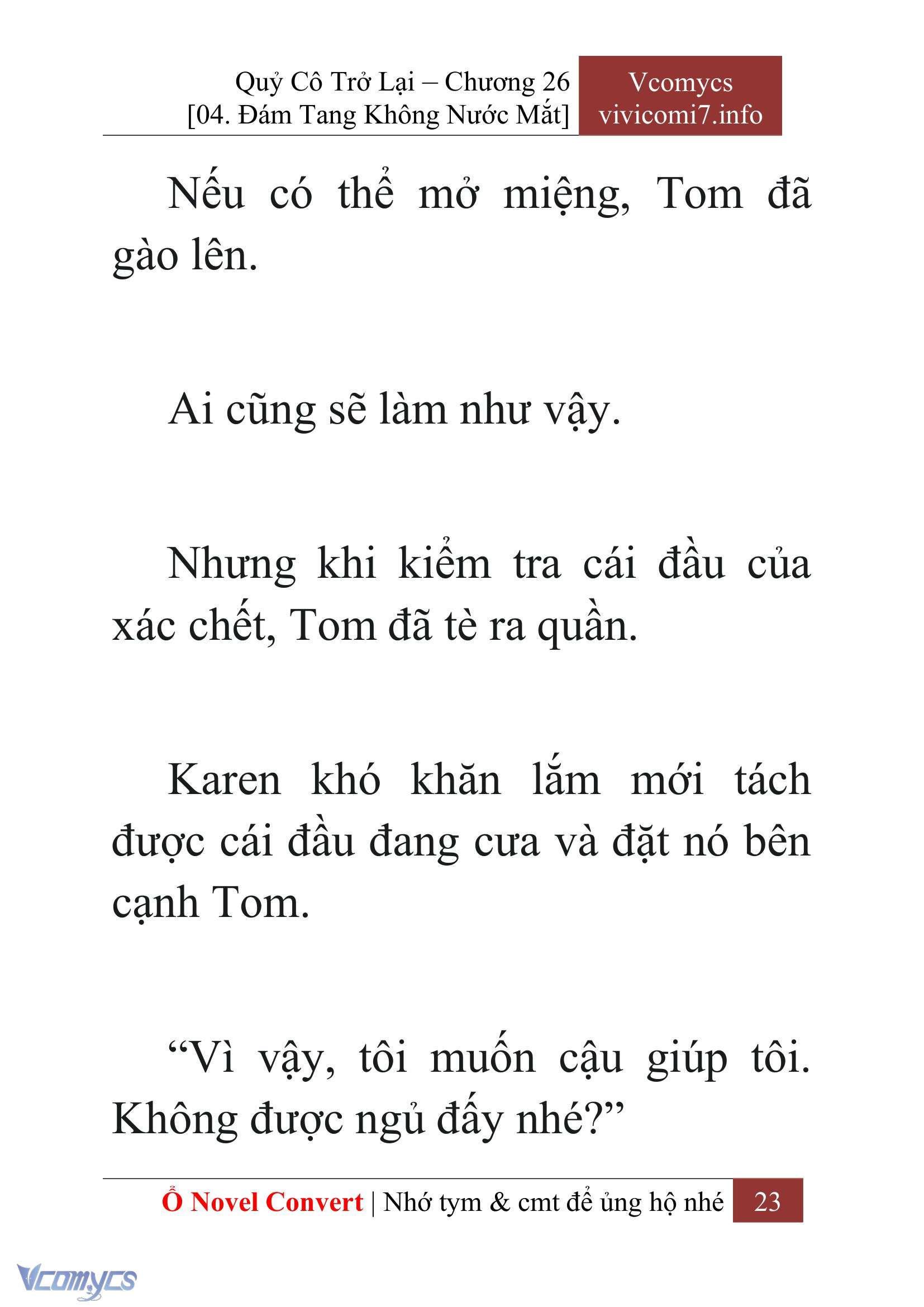 [Novel] Quý Cô Trở Lại Chap 26 - Trang 2