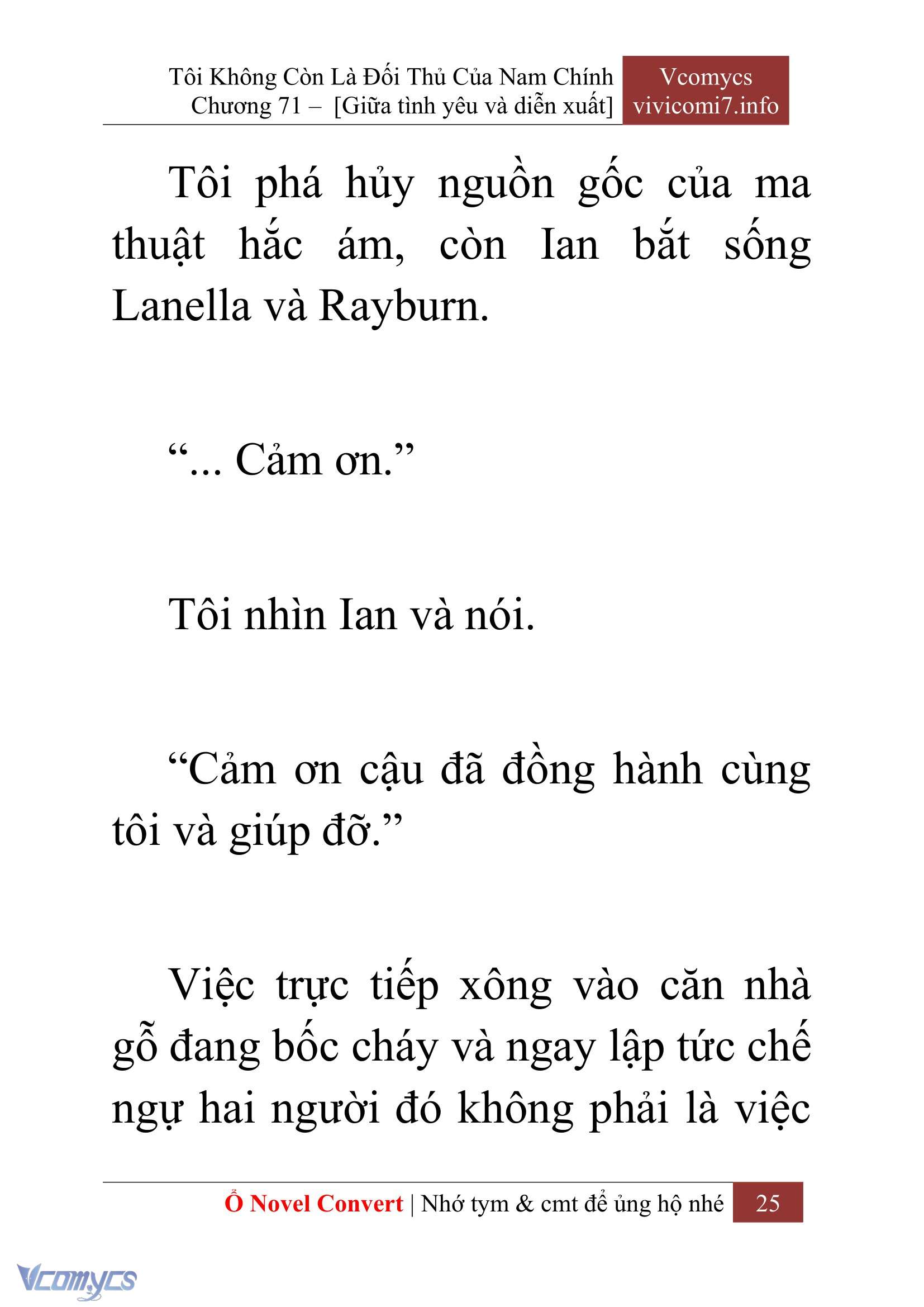 [Novel] Tôi Không Còn Là Đối Thủ Của Nam Chính Chap 71 - Trang 2