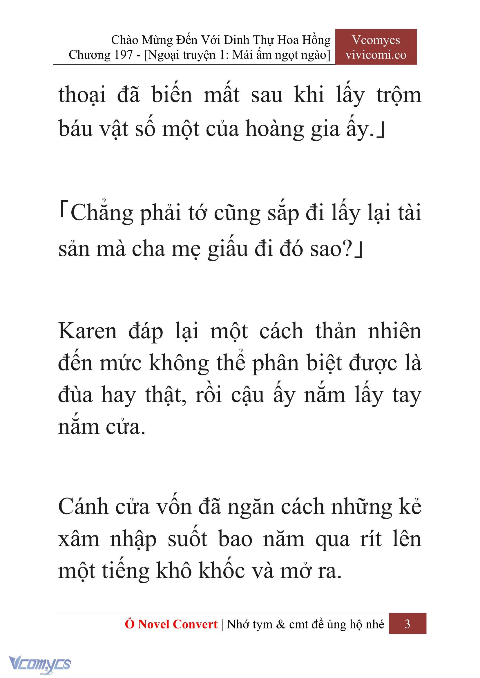 [Novel] Chào Mừng Đến Với Dinh Thự Hoa Hồng Chap 197 - Trang 2