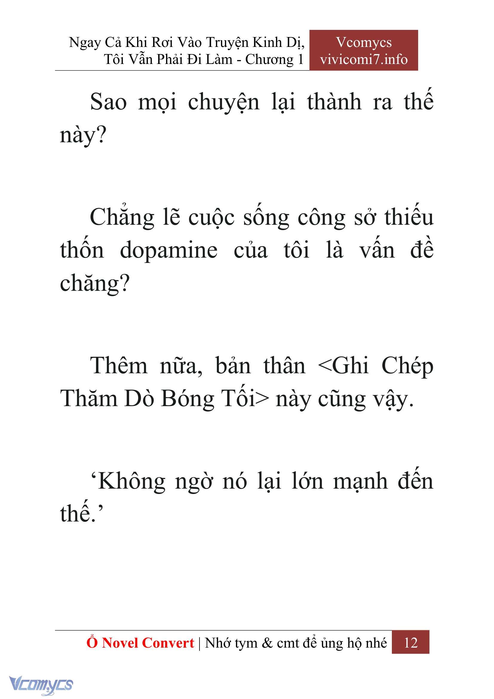 [Novel] Ngay Cả Khi Rơi Vào Truyện Kinh Dị, Tôi Vẫn Phải Đi Làm Chap 1 - Trang 2