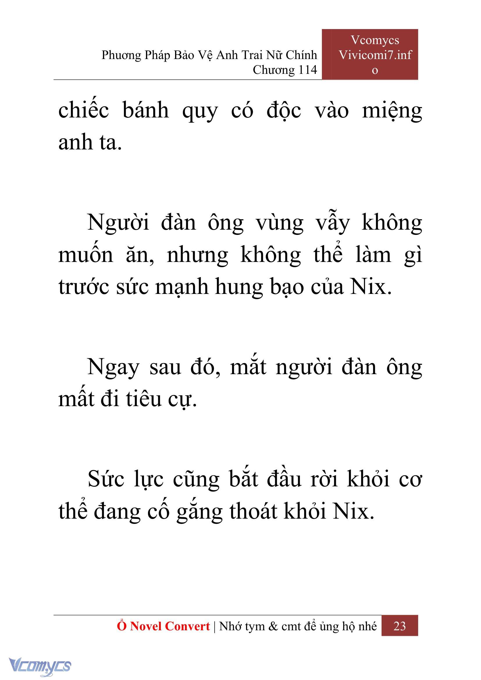 [Novel] Phương Pháp Bảo Vệ Anh Trai Nữ Chính Chap 114 - Trang 2