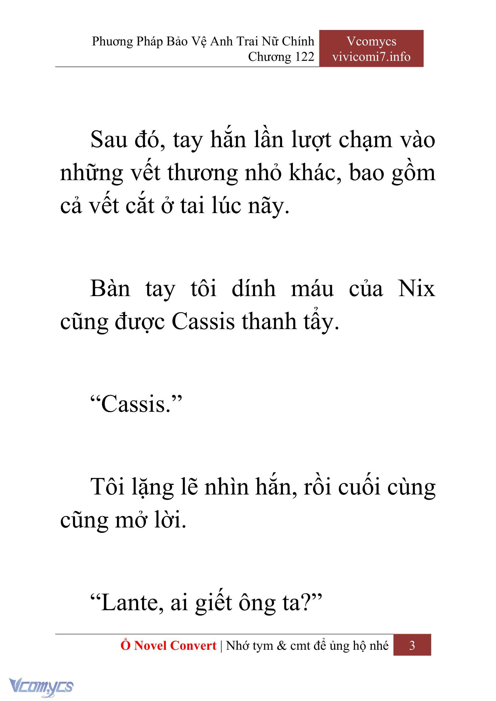 [Novel] Phương Pháp Bảo Vệ Anh Trai Nữ Chính Chap 122 - Trang 2
