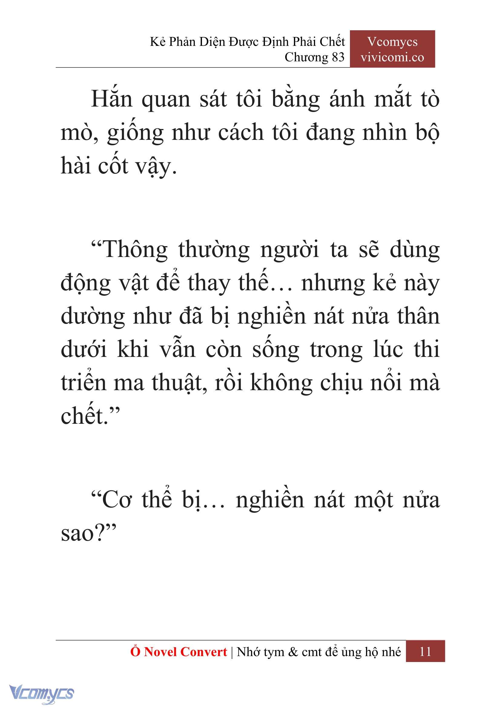 [Novel] Kẻ Phản Diện Được Định Phải Chết Chap 83 - Trang 2
