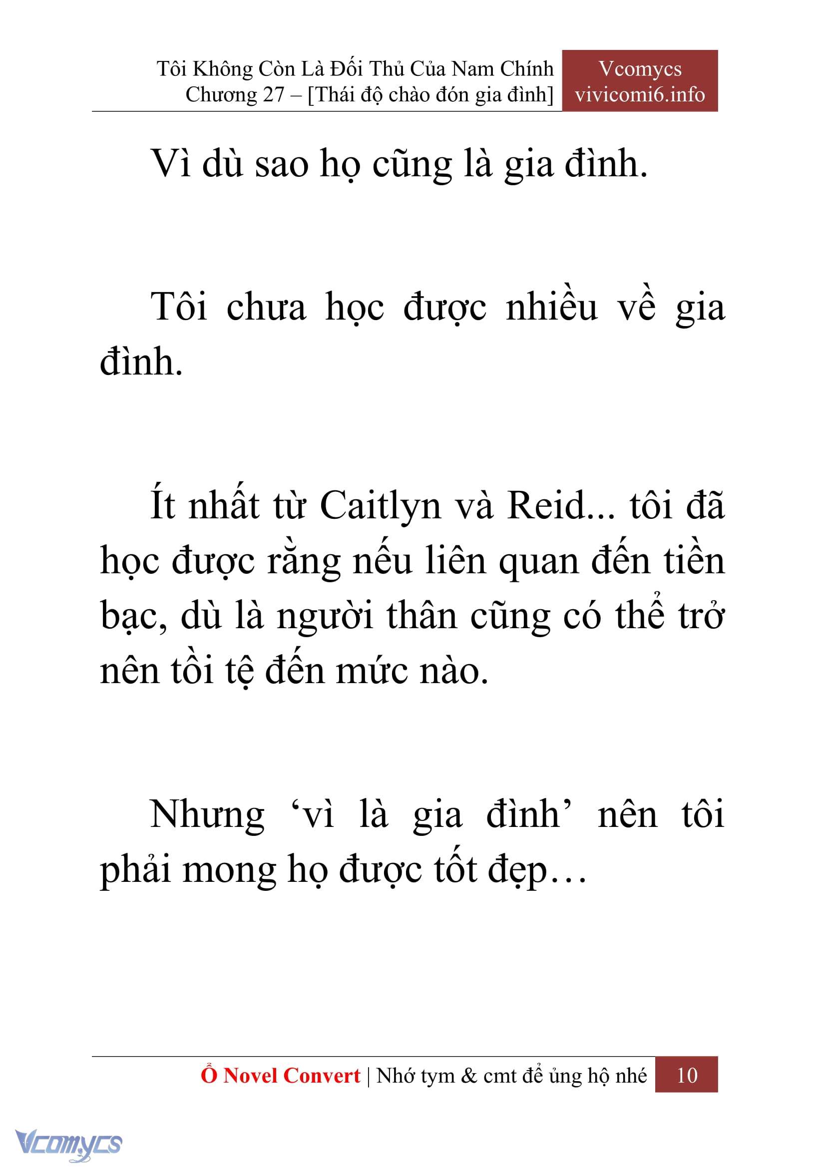 [Novel] Tôi Không Còn Là Đối Thủ Của Nam Chính Chap 27 - Trang 2