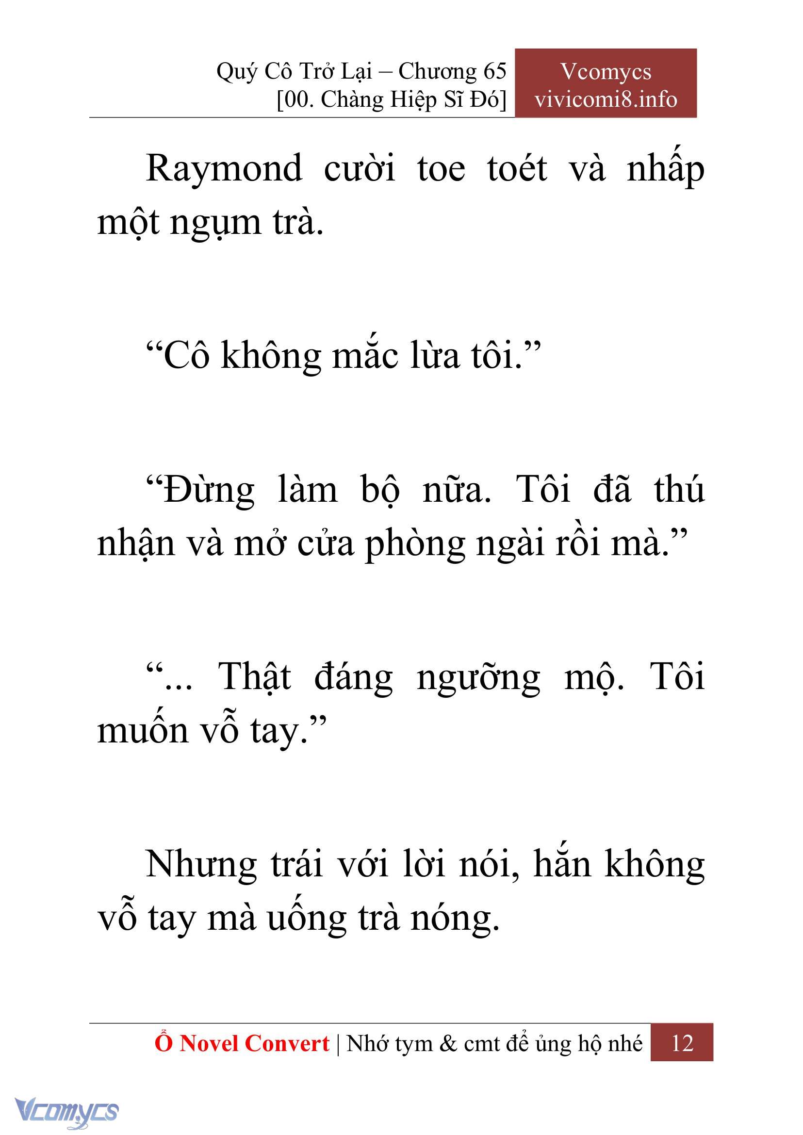 [Novel] Quý Cô Trở Lại Chap 65 - Trang 2