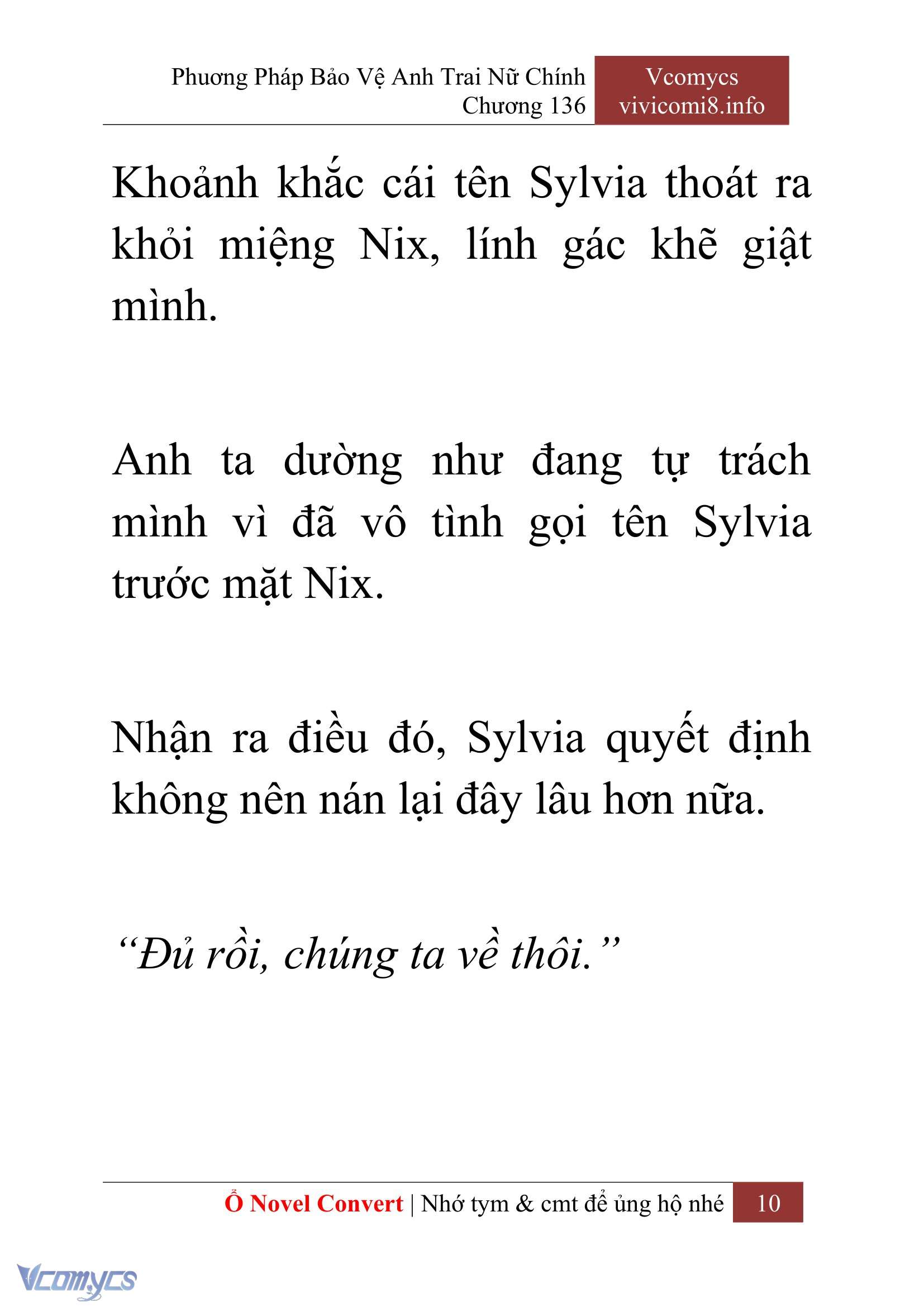 [Novel] Phương Pháp Bảo Vệ Anh Trai Nữ Chính Chap 136 - Trang 2