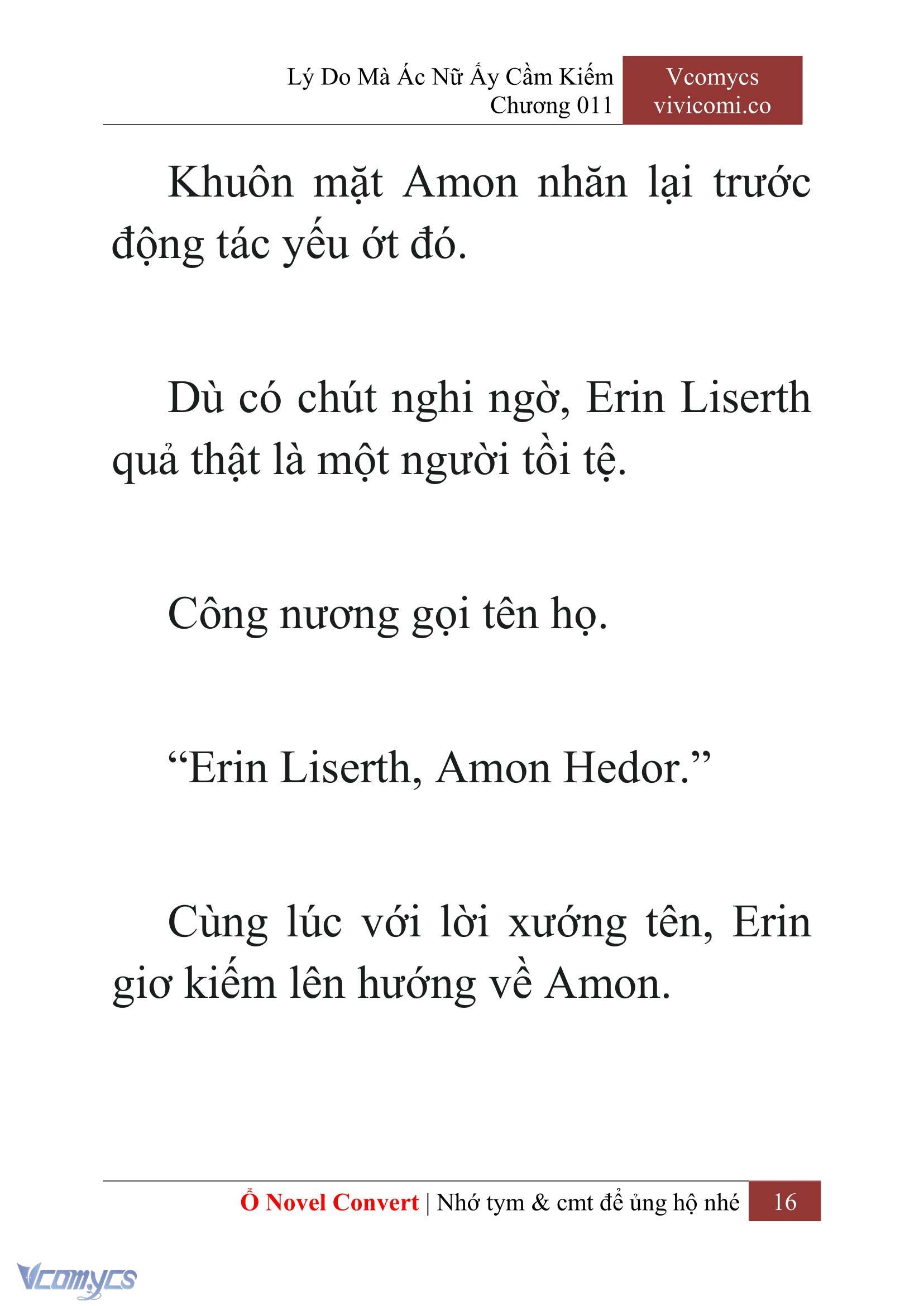 [Novel] Lý Do Mà Ác Nữ Ấy Cầm Kiếm Chap 11 - Trang 2