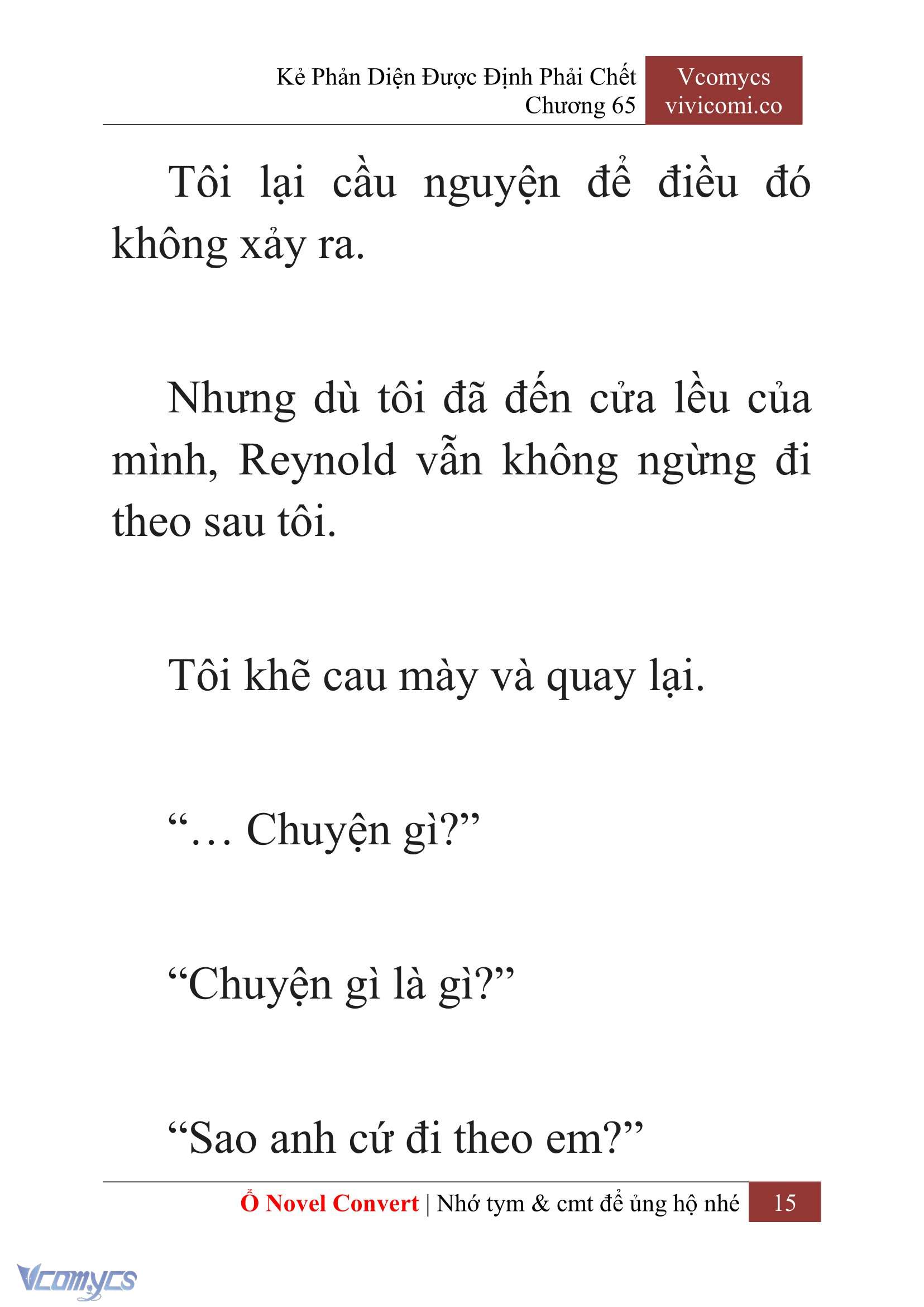[Novel] Kẻ Phản Diện Được Định Phải Chết Chap 65 - Trang 2