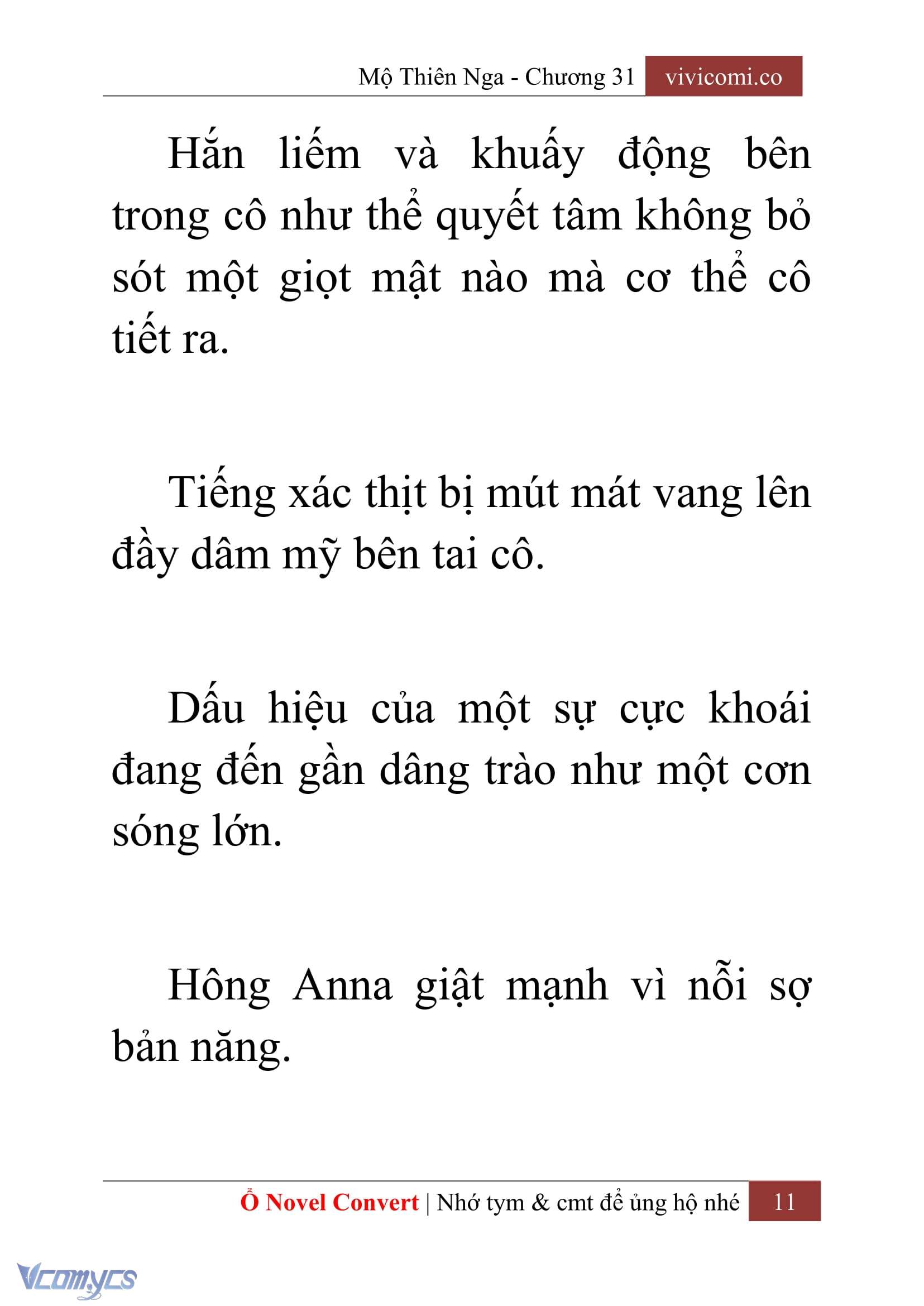 [Novel] Mộ Thiên Nga Chap 31 - Trang 2