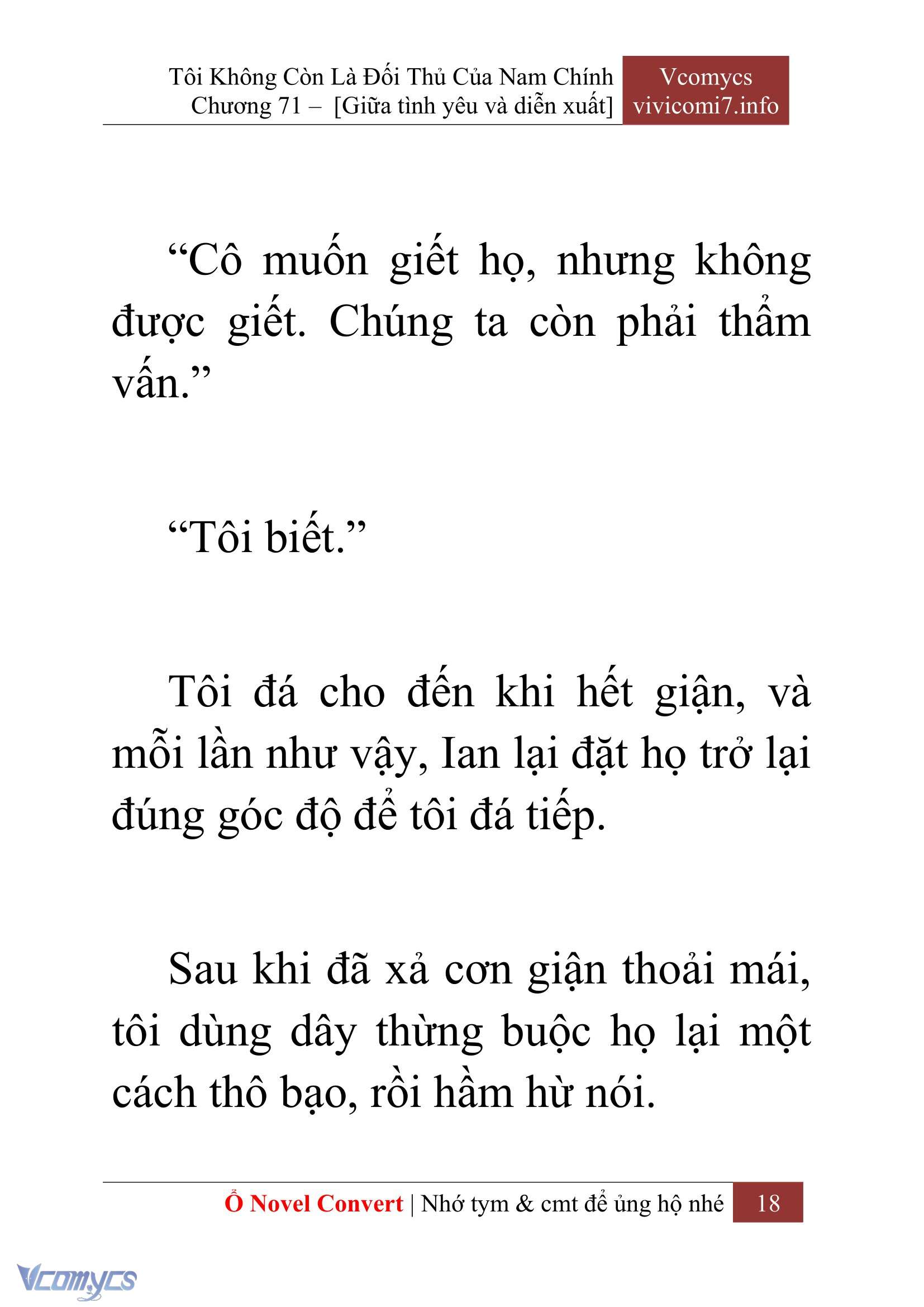 [Novel] Tôi Không Còn Là Đối Thủ Của Nam Chính Chap 71 - Trang 2