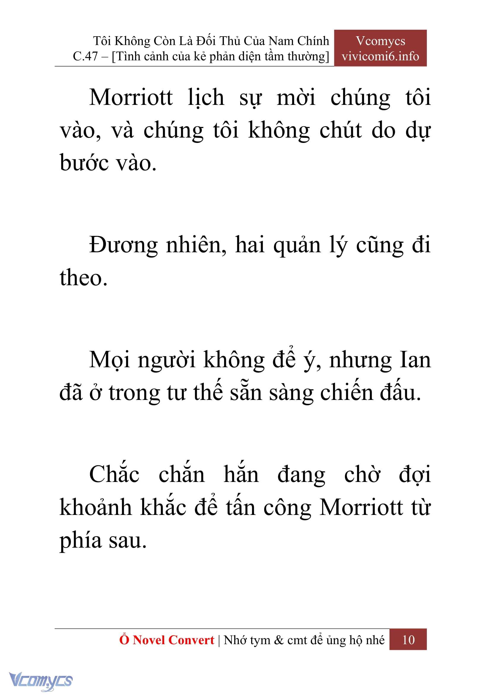 [Novel] Tôi Không Còn Là Đối Thủ Của Nam Chính Chap 47 - Trang 2