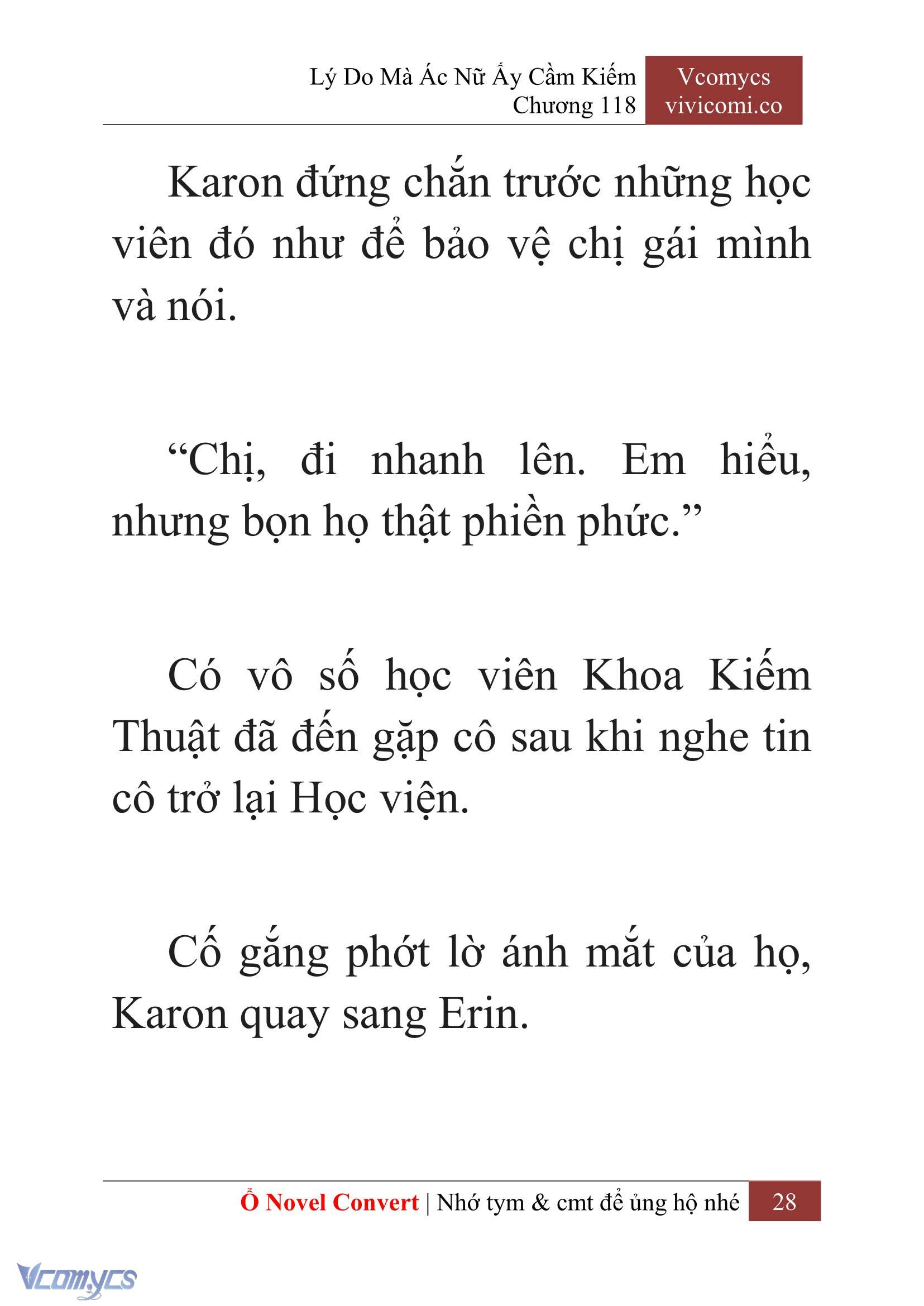 [Novel] Lý Do Mà Ác Nữ Ấy Cầm Kiếm Chap 118 - Trang 2