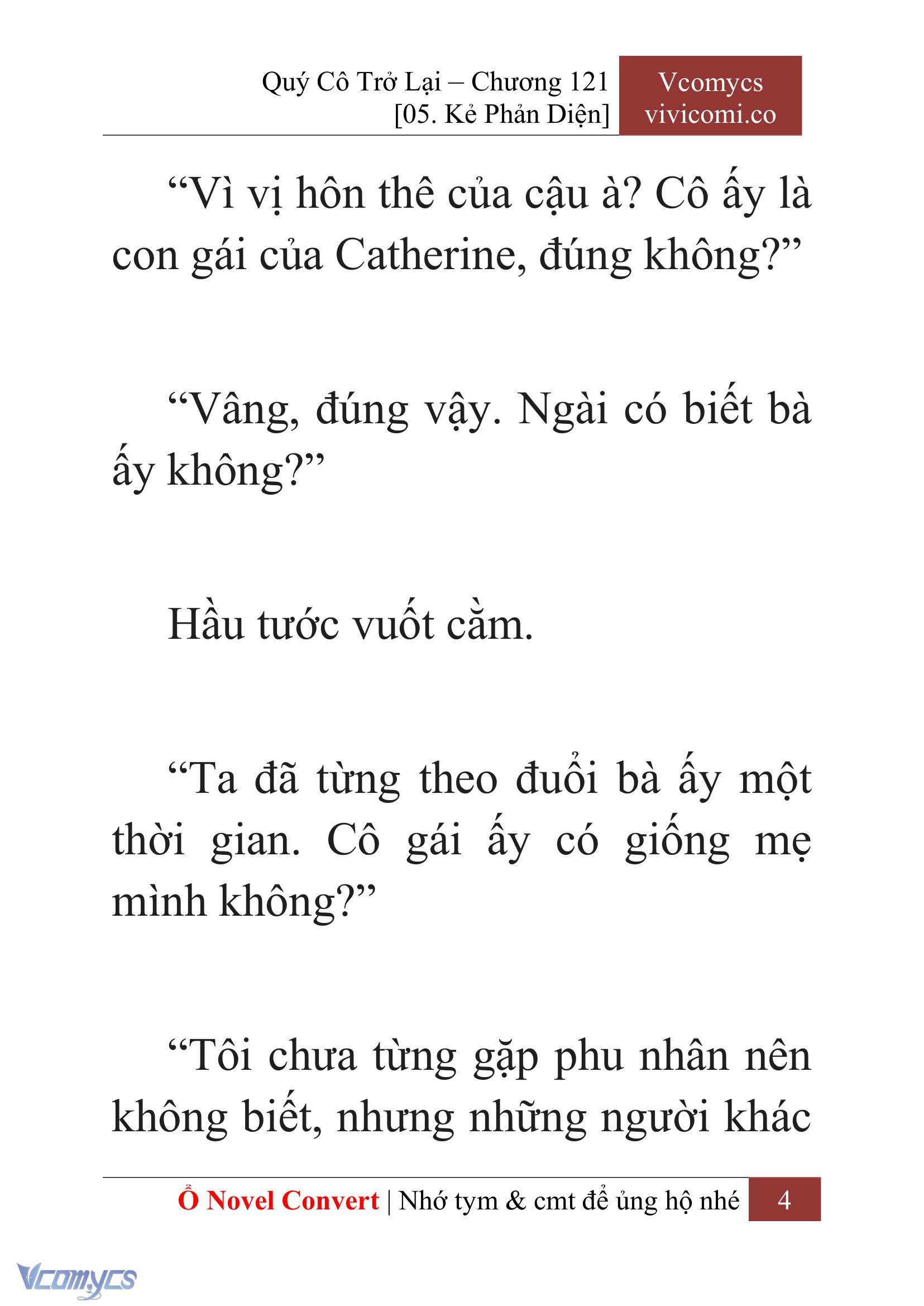 [Novel] Quý Cô Trở Lại Chap 121 - Trang 2