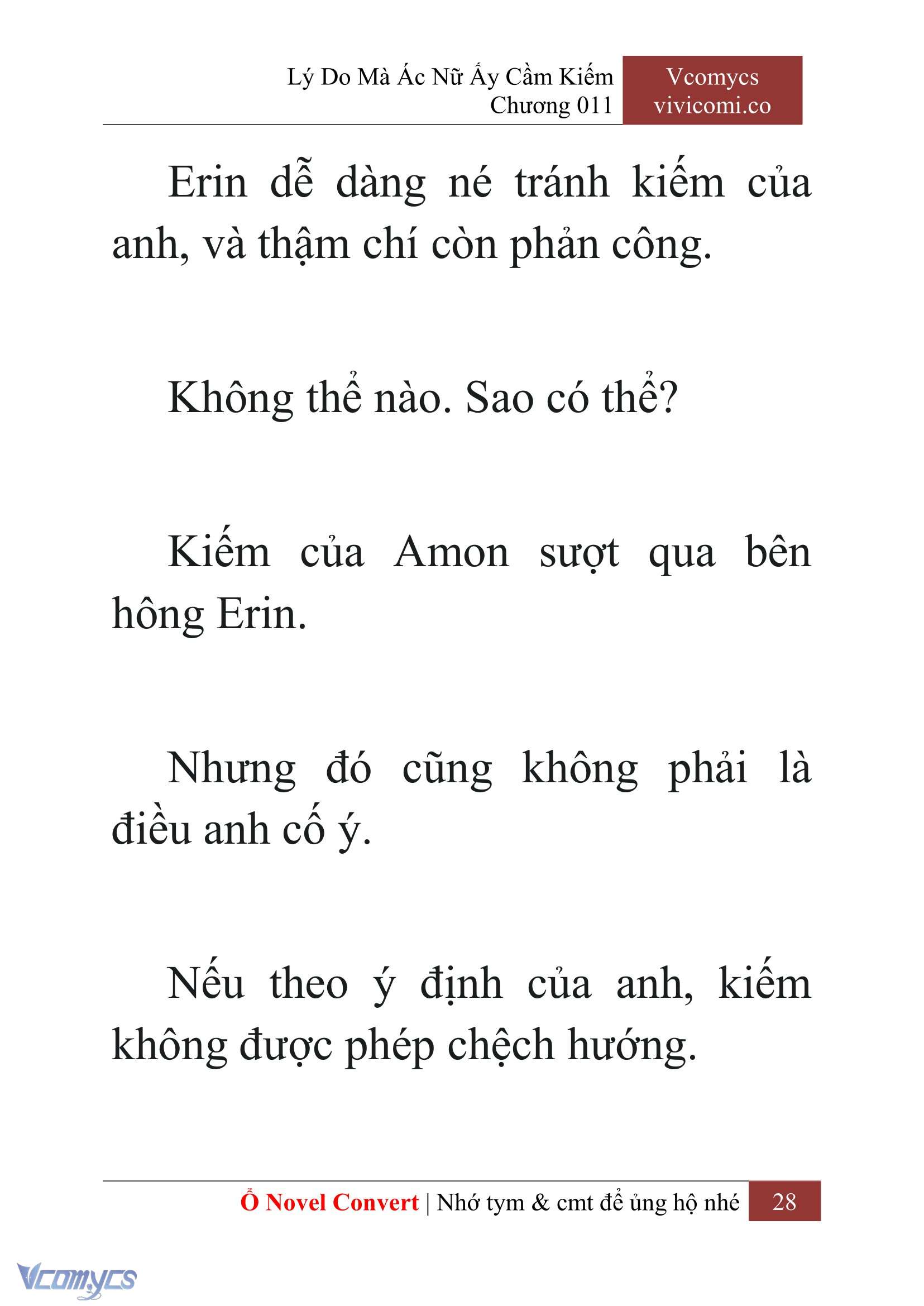 [Novel] Lý Do Mà Ác Nữ Ấy Cầm Kiếm Chap 11 - Trang 2