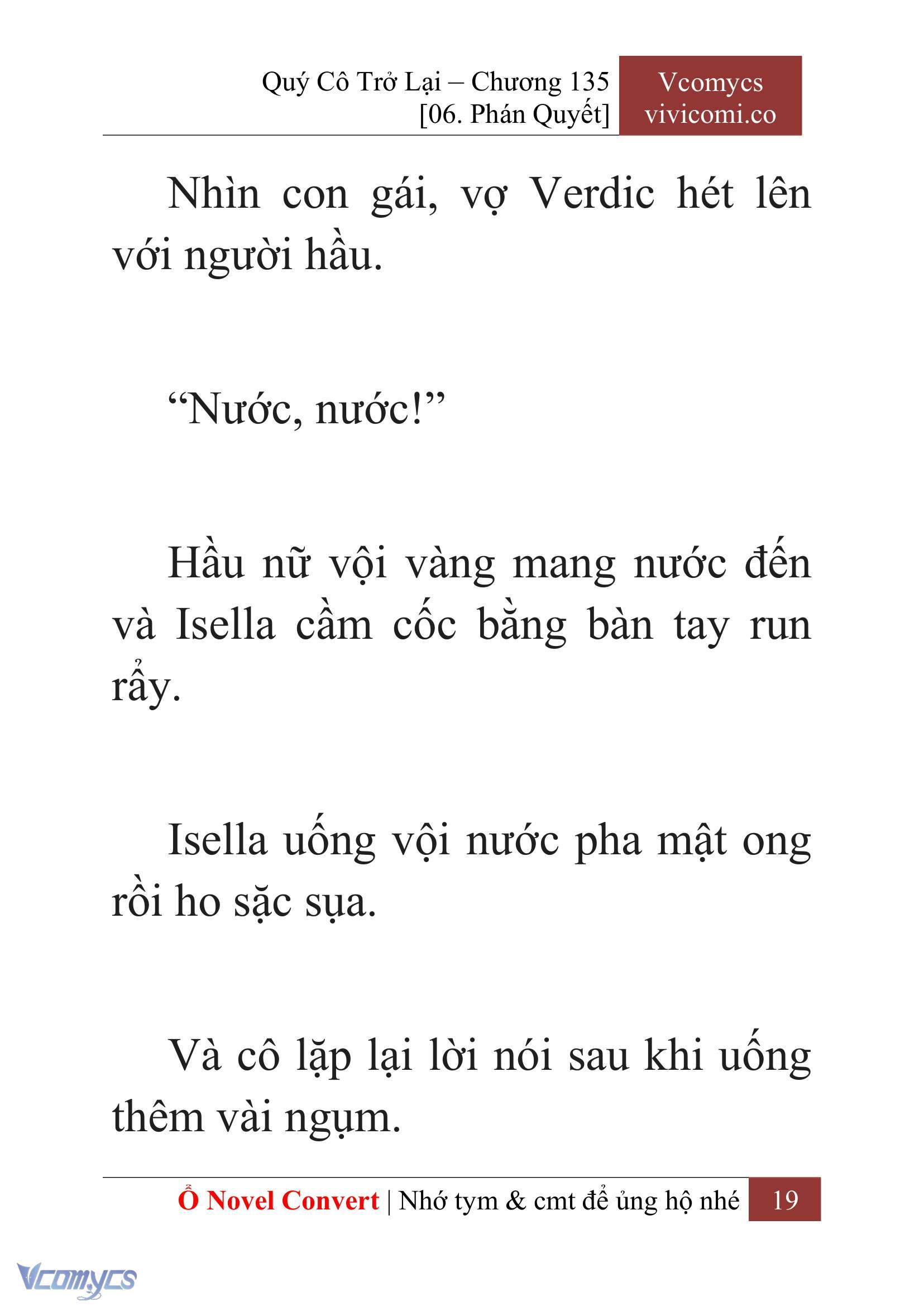[Novel] Quý Cô Trở Lại Chap 135 - Next 