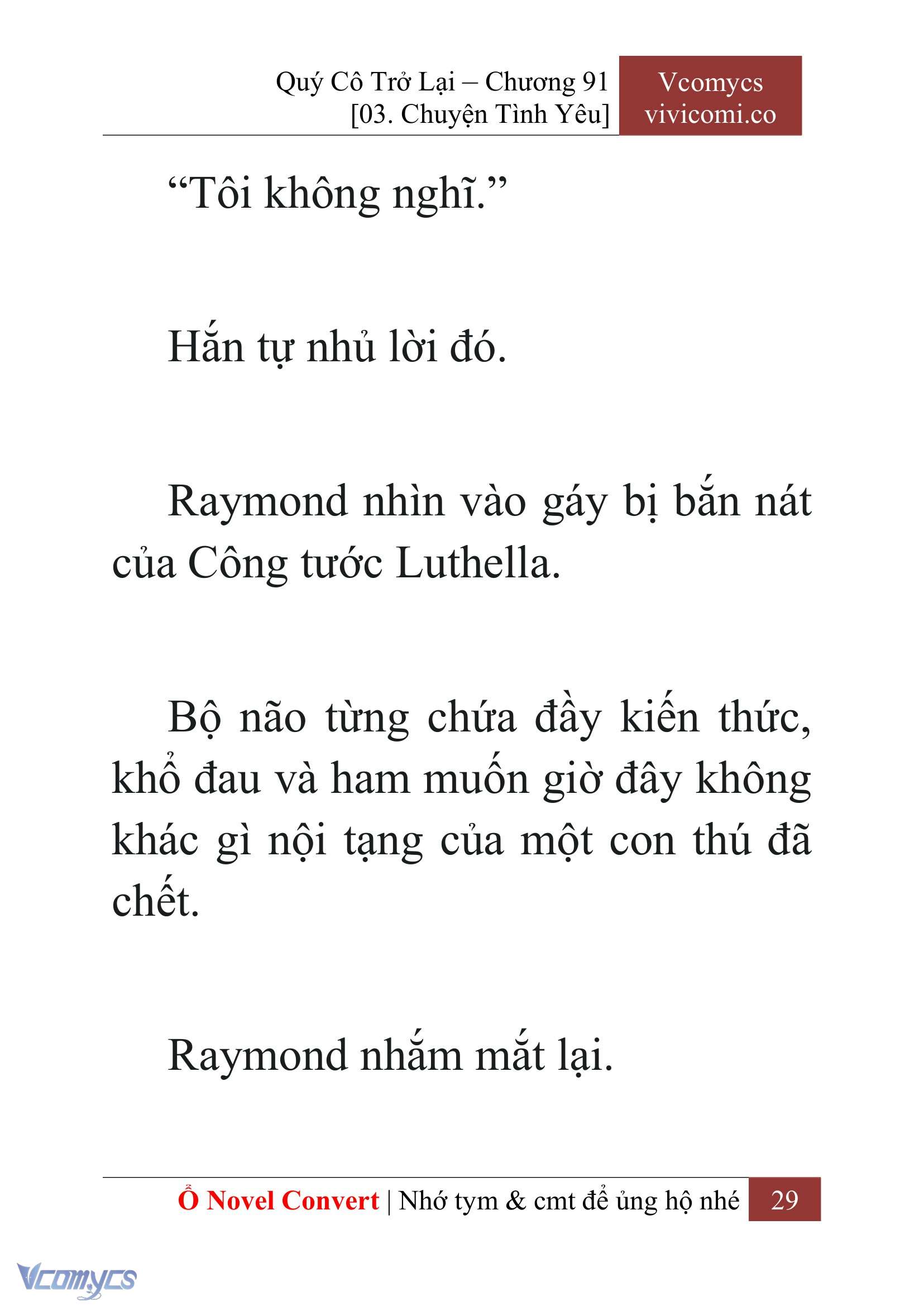 [Novel] Quý Cô Trở Lại Chap 91 - Trang 2