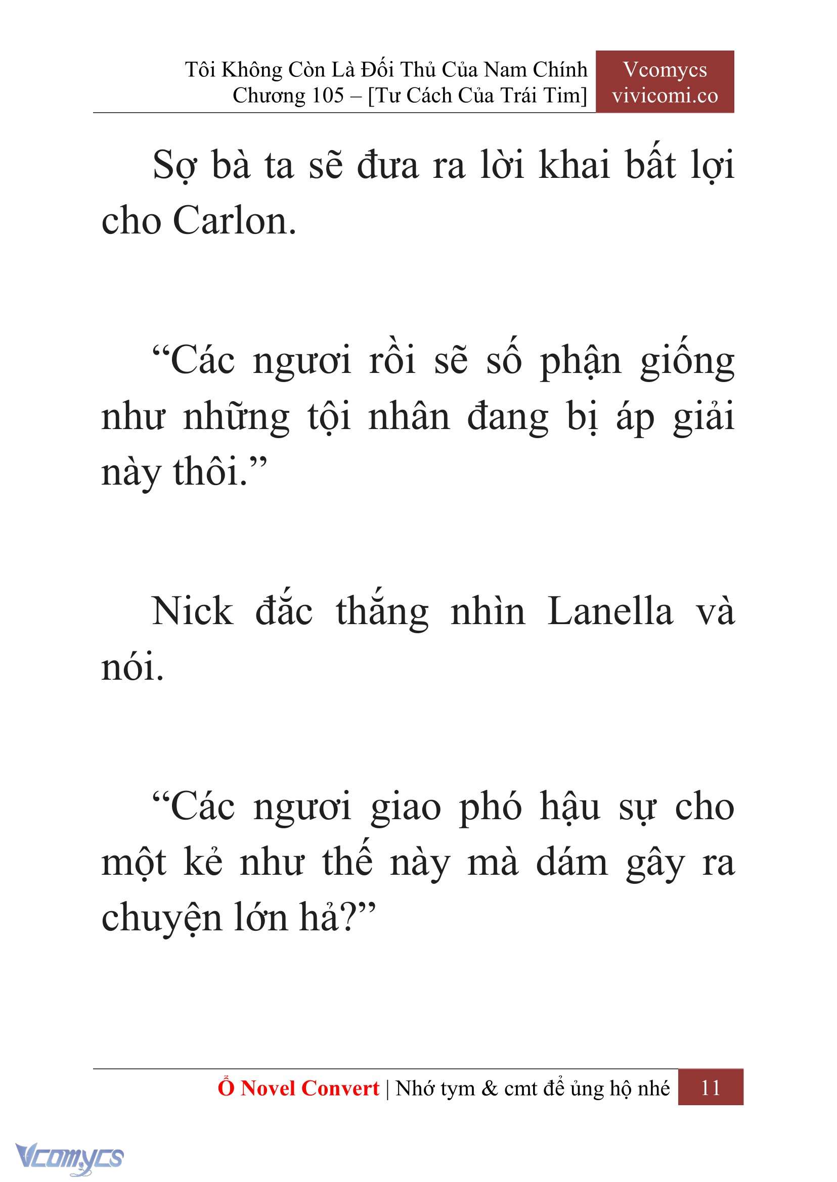 [Novel] Tôi Không Còn Là Đối Thủ Của Nam Chính Chap 105 - Trang 2