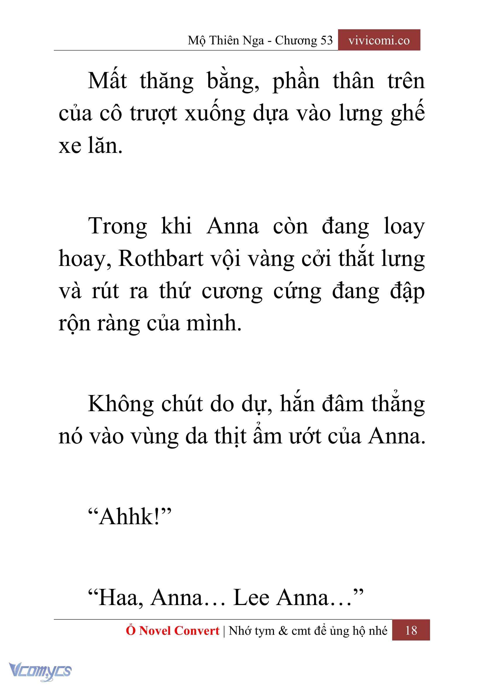 [Novel] Mộ Thiên Nga Chap 53 - Next 