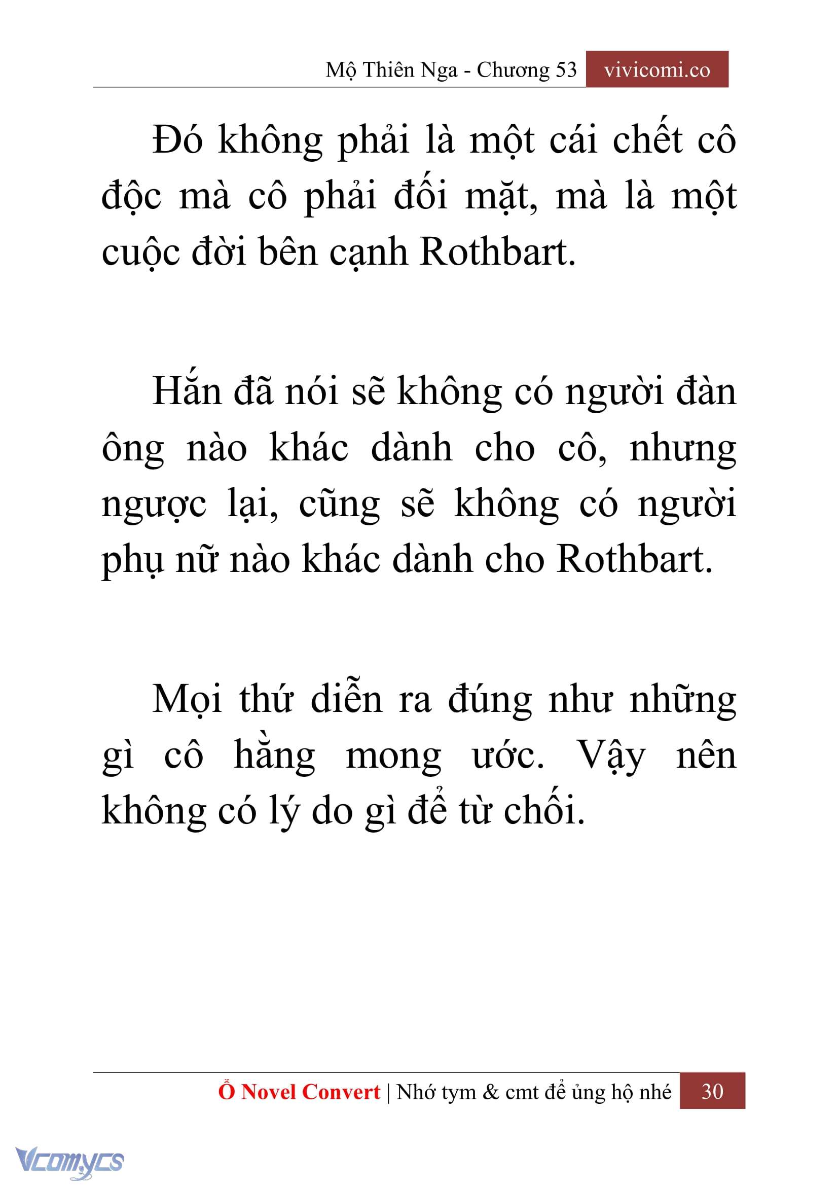 [Novel] Mộ Thiên Nga Chap 53 - Next 