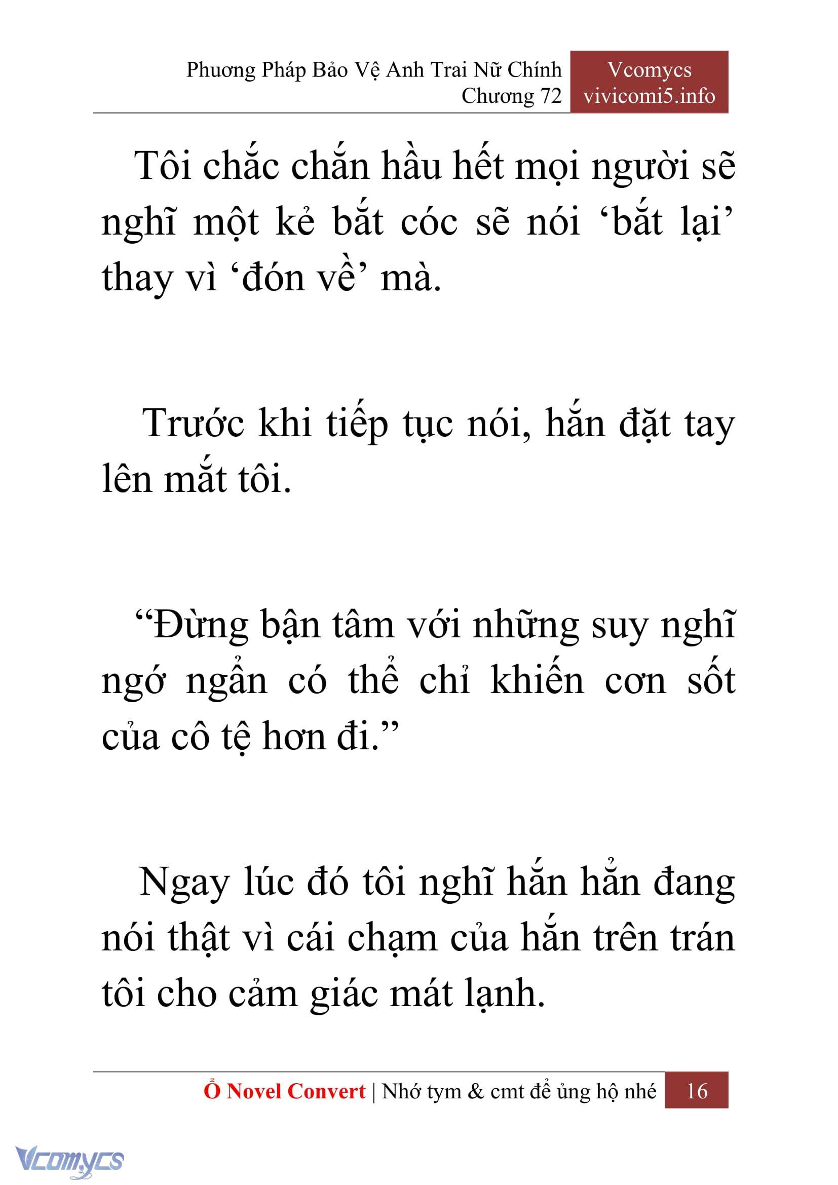 [Novel] Phương Pháp Bảo Vệ Anh Trai Nữ Chính Chap 72 - Trang 2