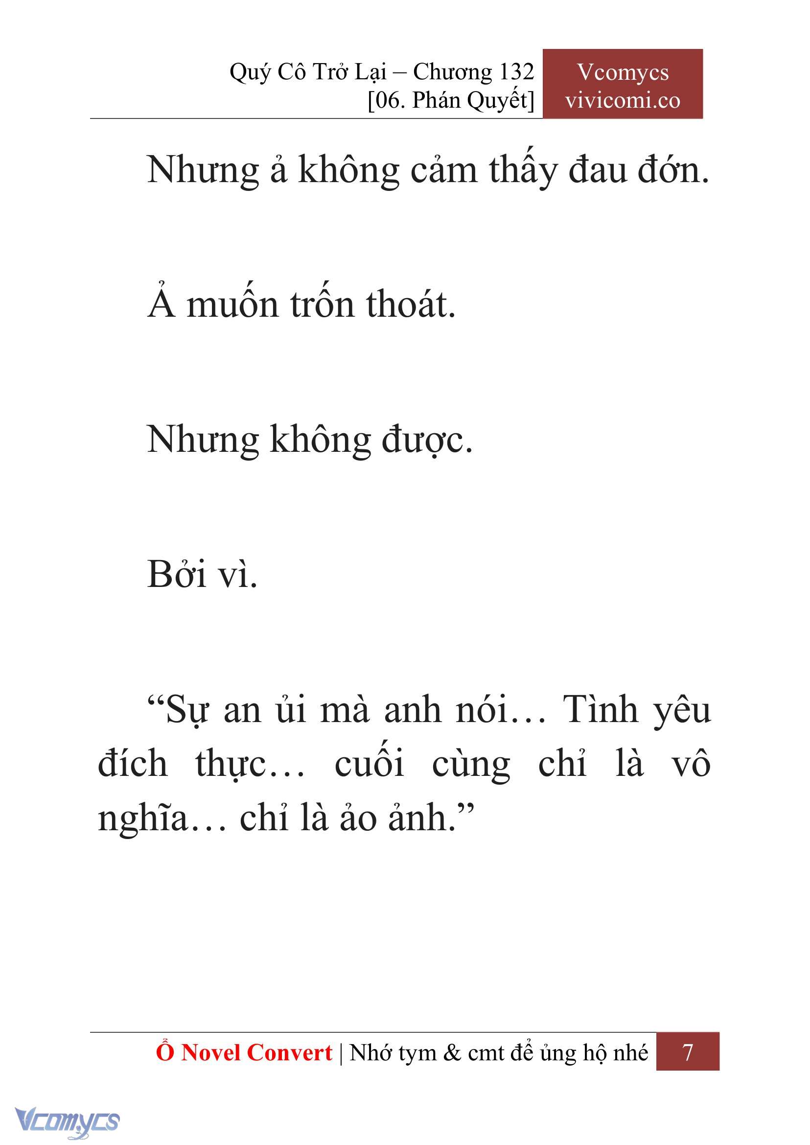 [Novel] Quý Cô Trở Lại Chap 132 - Trang 2