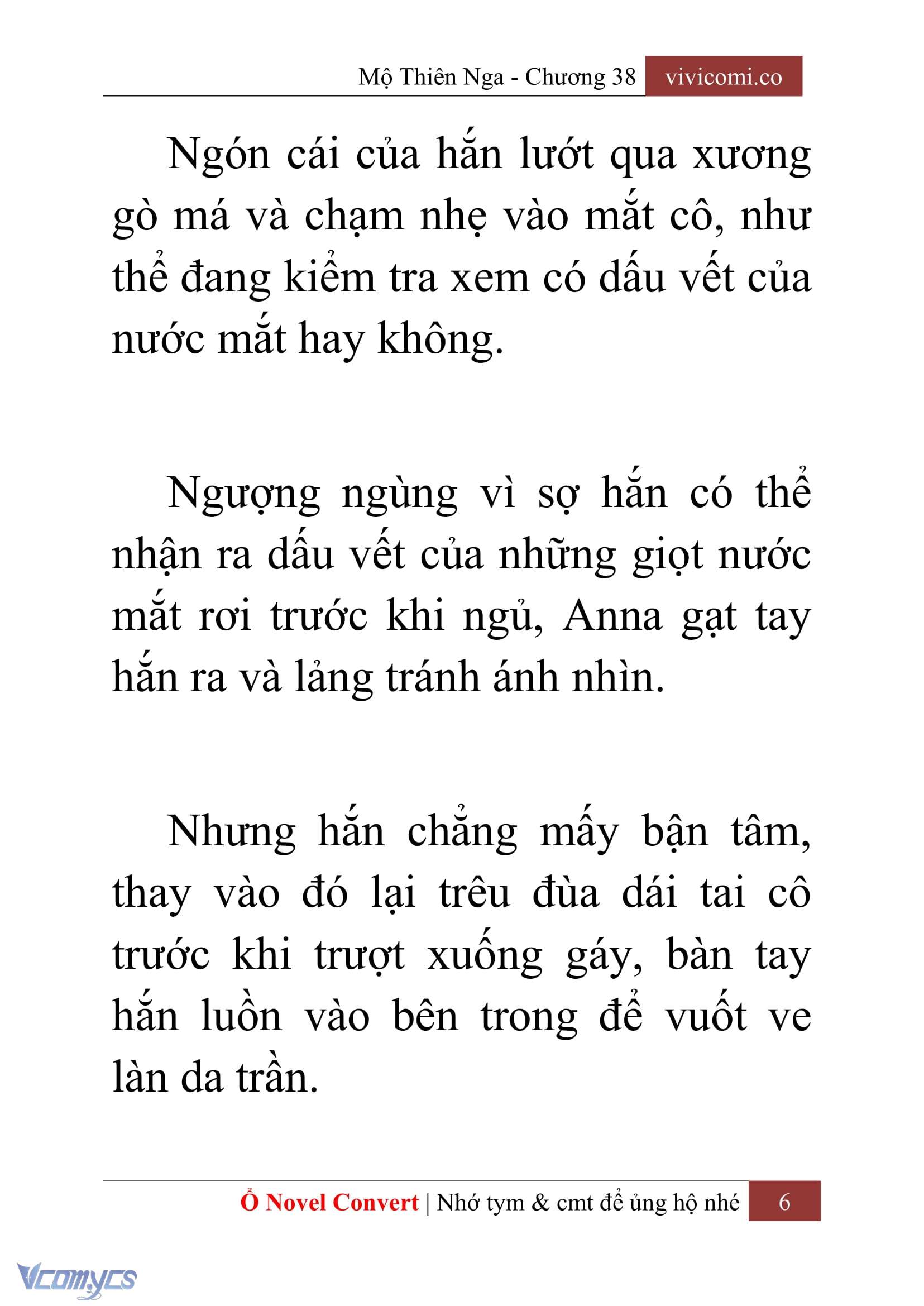 [Novel] Mộ Thiên Nga Chap 38 - Trang 2