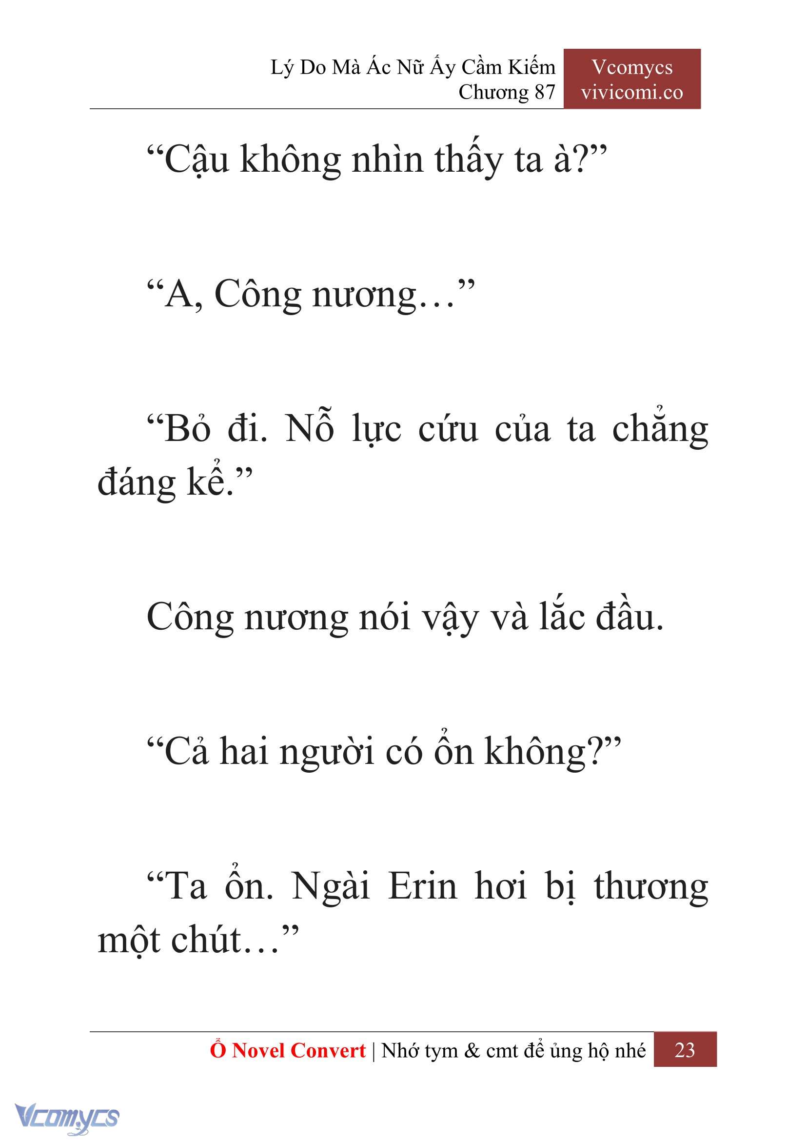 [Novel] Lý Do Mà Ác Nữ Ấy Cầm Kiếm Chap 87 - Trang 2