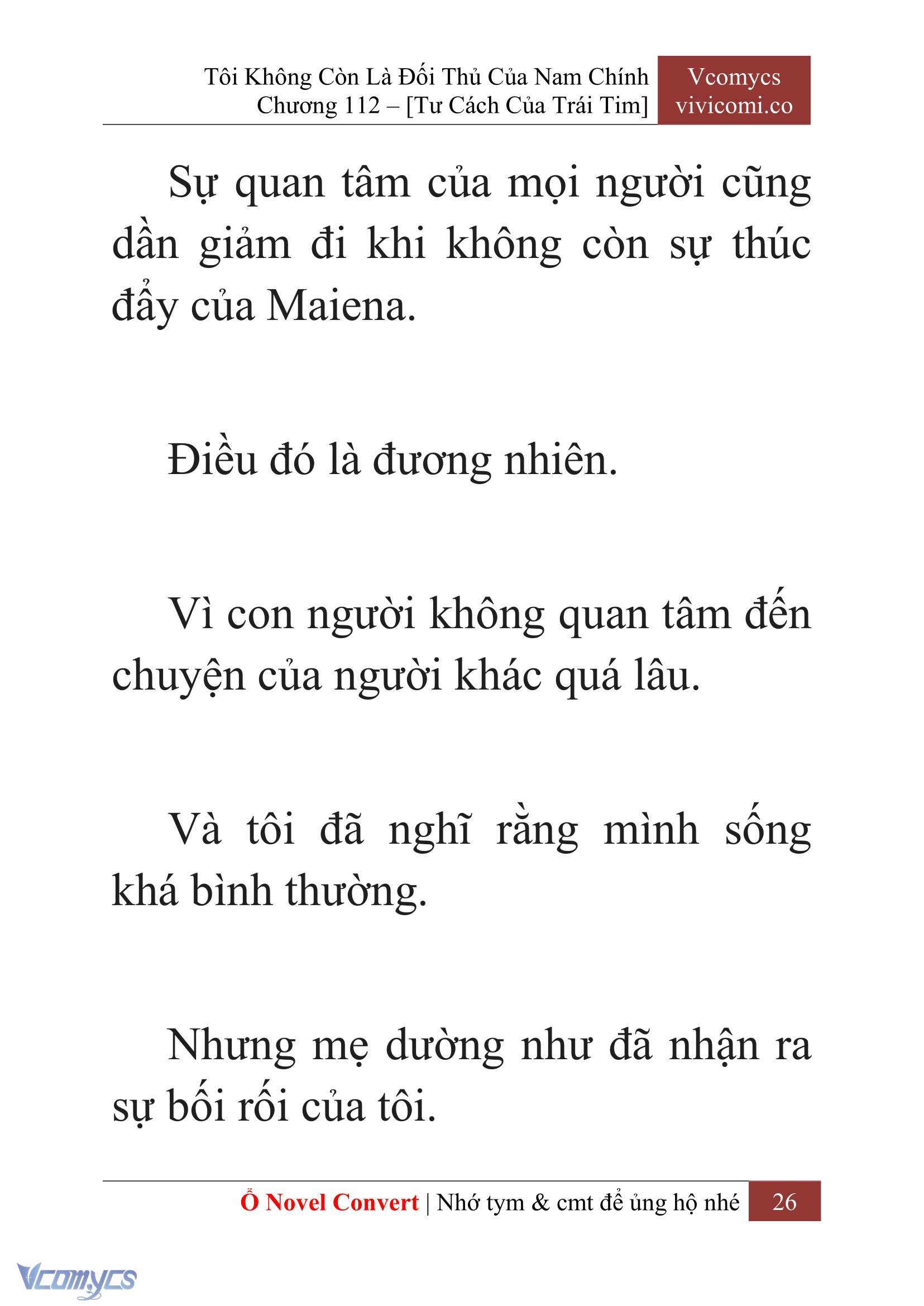 [Novel] Tôi Không Còn Là Đối Thủ Của Nam Chính Chap 112 - Trang 2