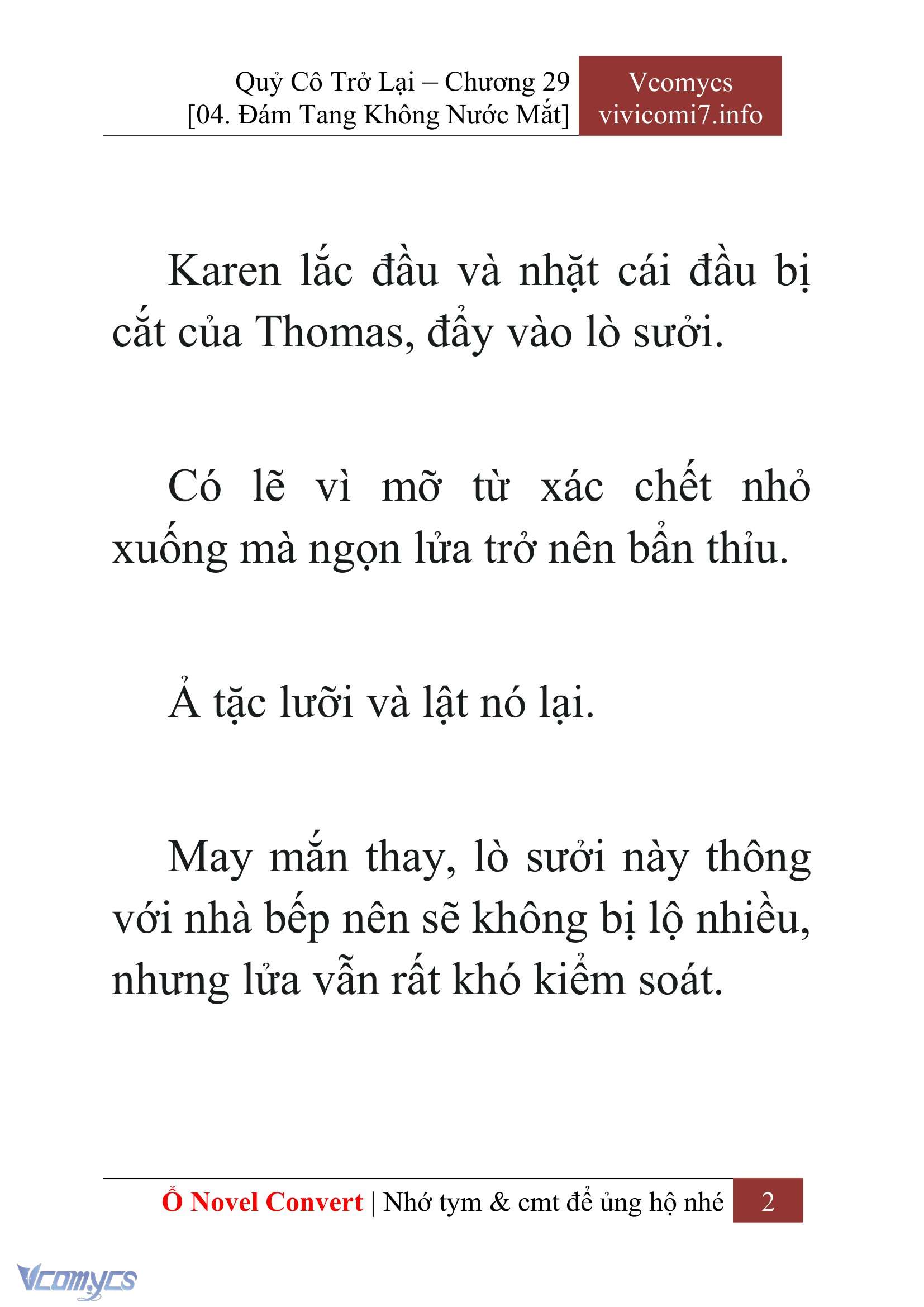 [Novel] Quý Cô Trở Lại Chap 29 - Trang 2