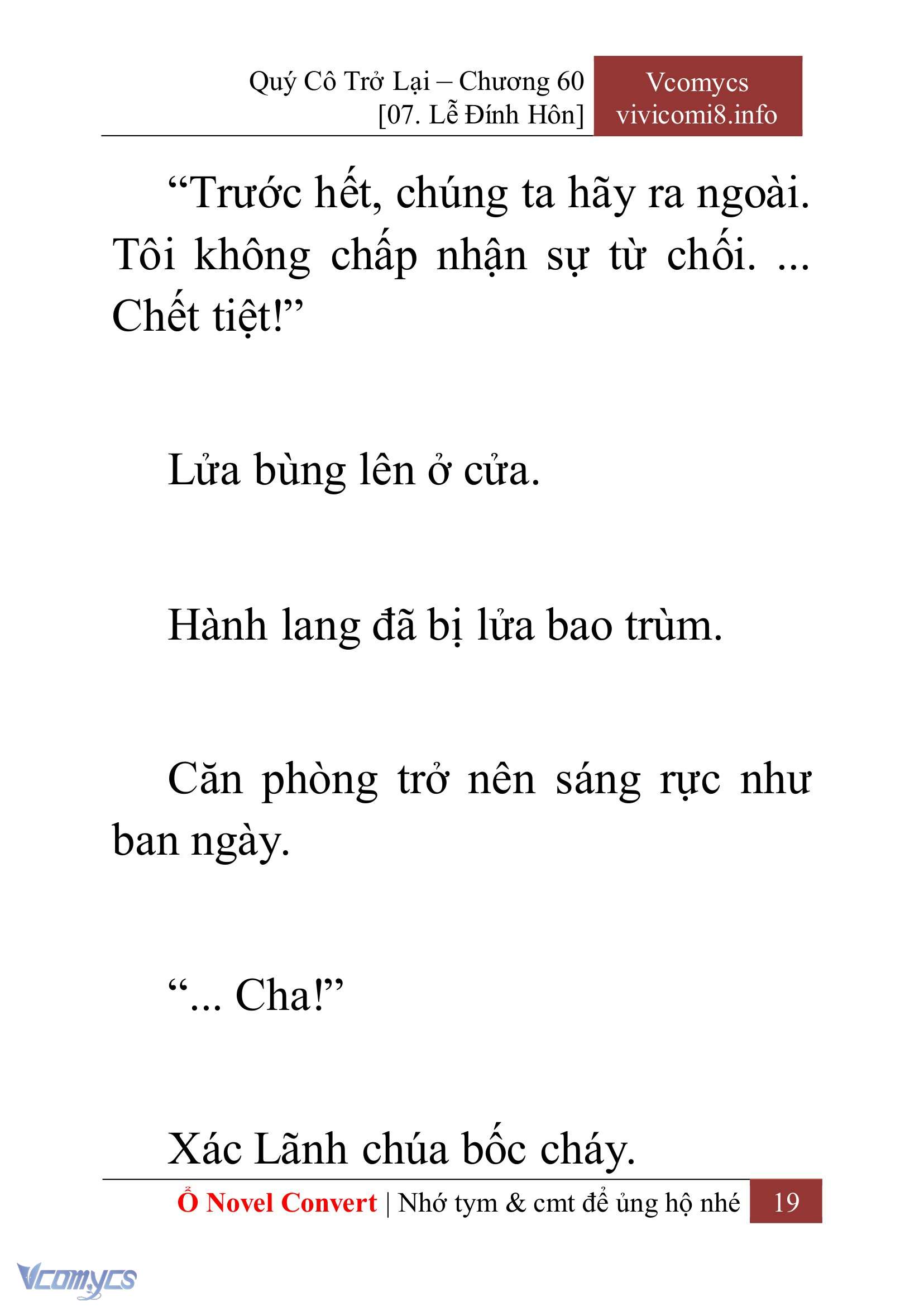 [Novel] Quý Cô Trở Lại Chap 60 - Trang 2