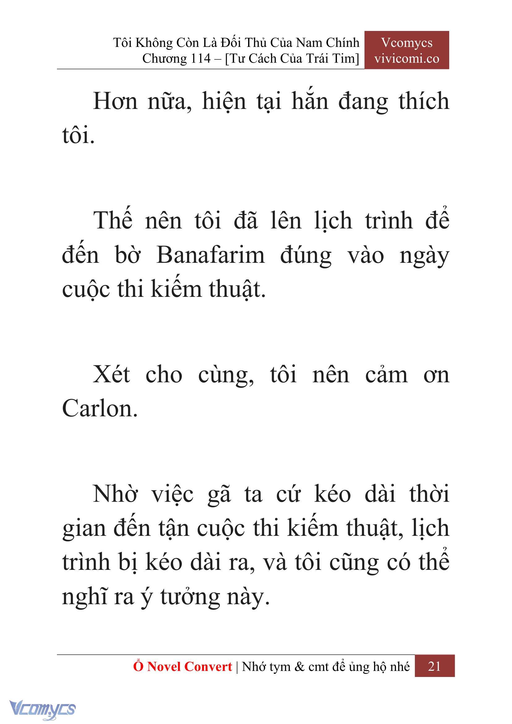 [Novel] Tôi Không Còn Là Đối Thủ Của Nam Chính Chap 114 - Trang 2