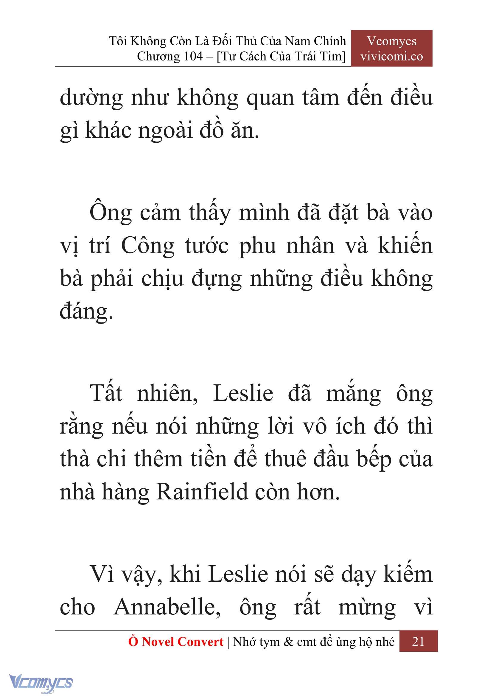 [Novel] Tôi Không Còn Là Đối Thủ Của Nam Chính Chap 104 - Trang 2