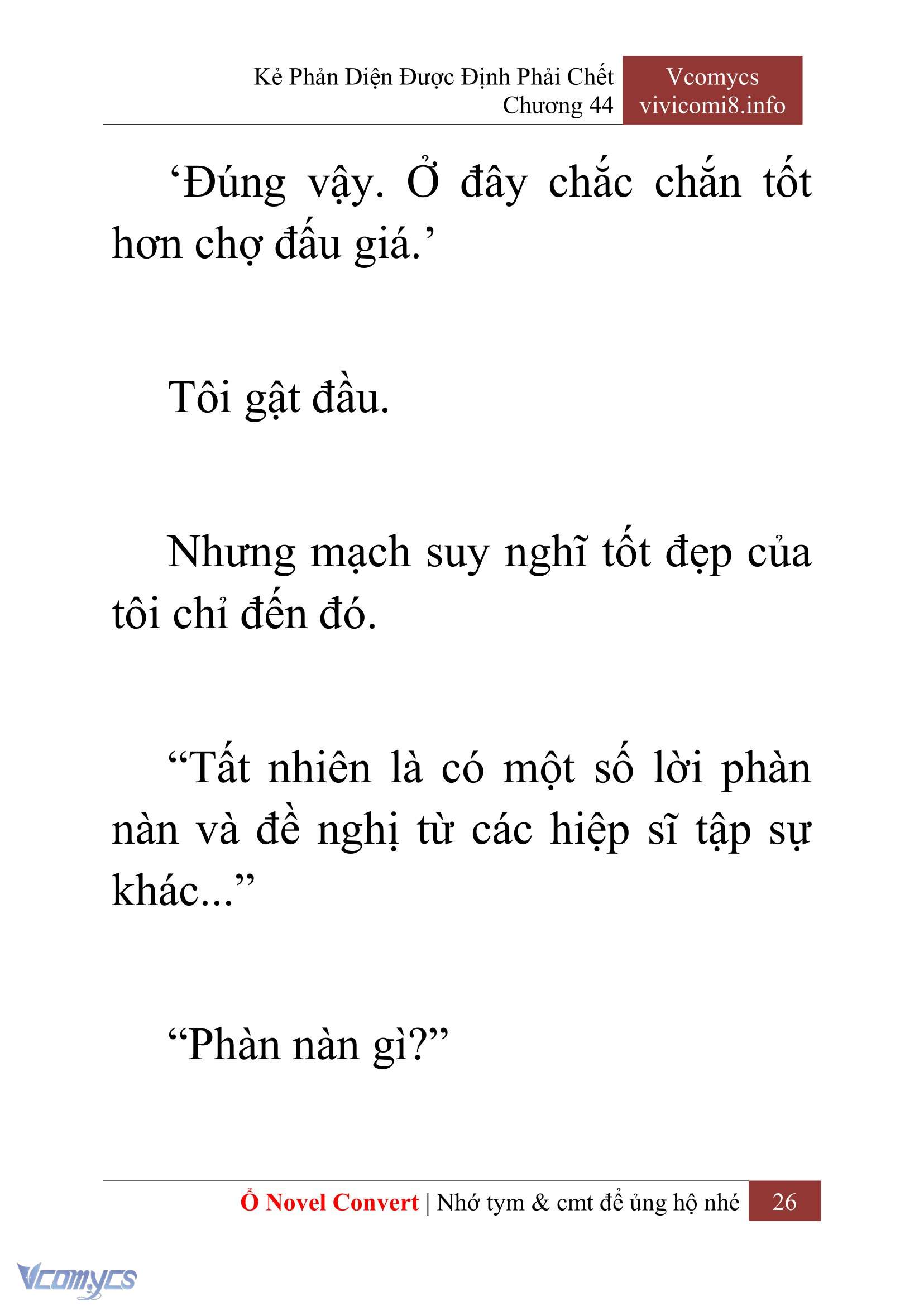 [Novel] Kẻ Phản Diện Được Định Phải Chết Chap 44 - Next Chap 45