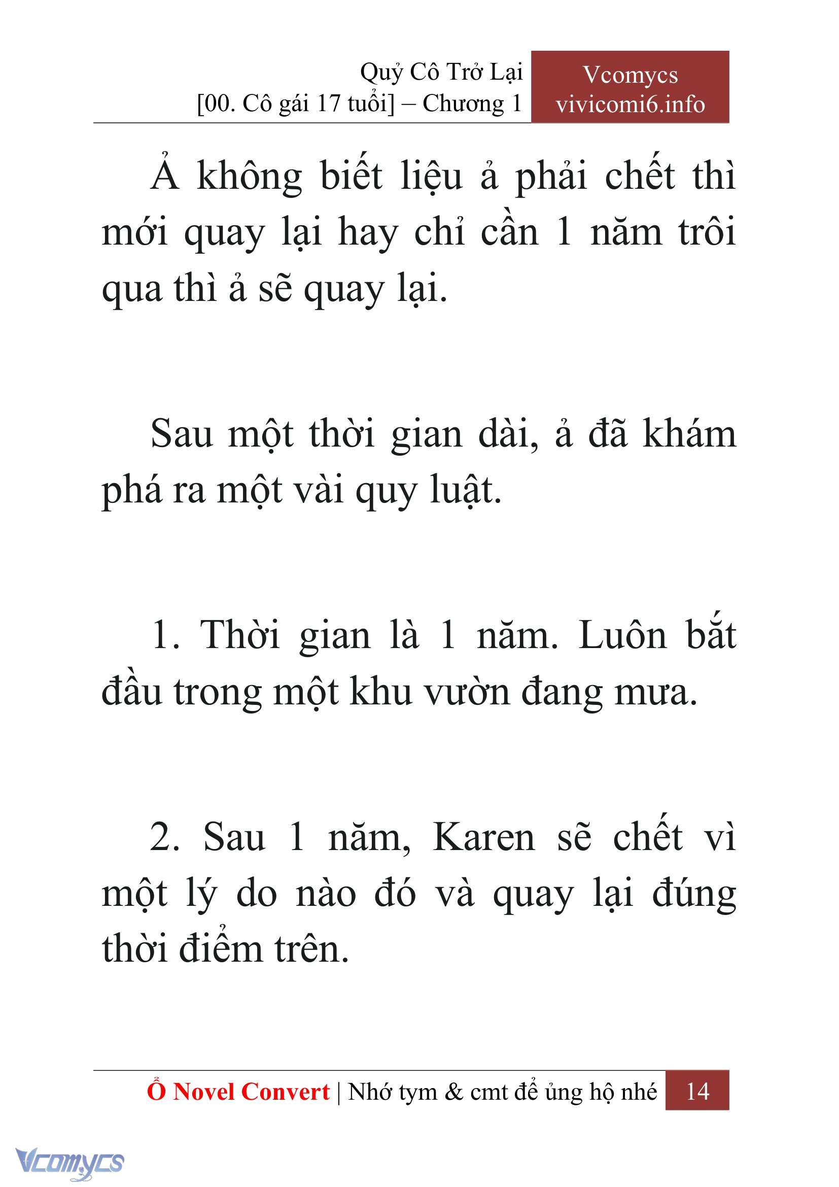 [Novel] Quý Cô Trở Lại Chap 1 - Trang 2