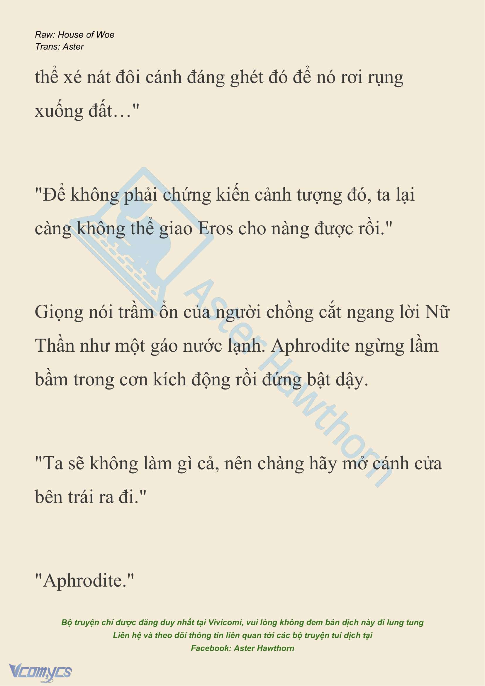 [NOVEL] Dành Cho Các Nữ Thần: Dành cho Psyche Chap 37 - Next Chap 38