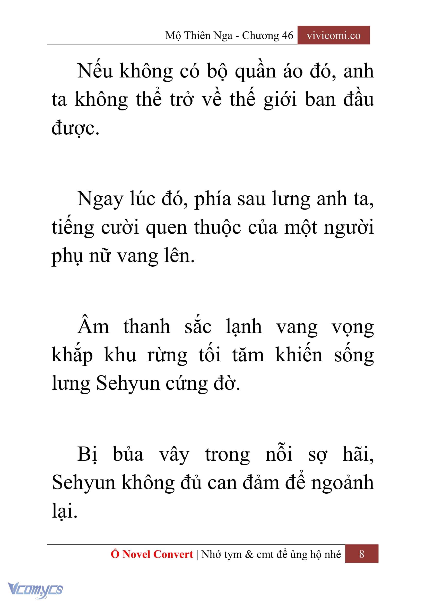 [Novel] Mộ Thiên Nga Chap 46 - Trang 2
