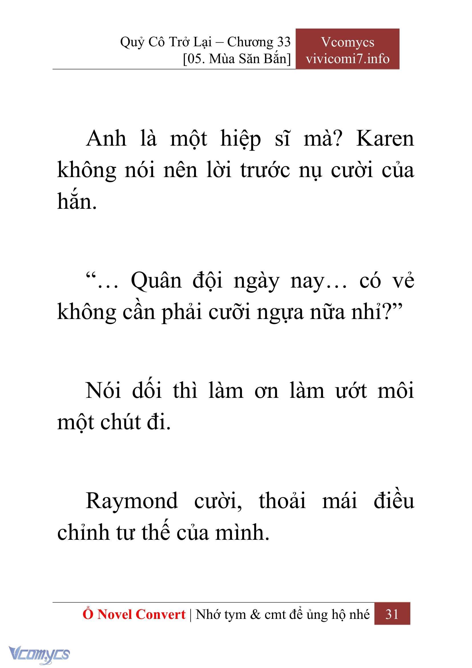 [Novel] Quý Cô Trở Lại Chap 33 - Trang 2