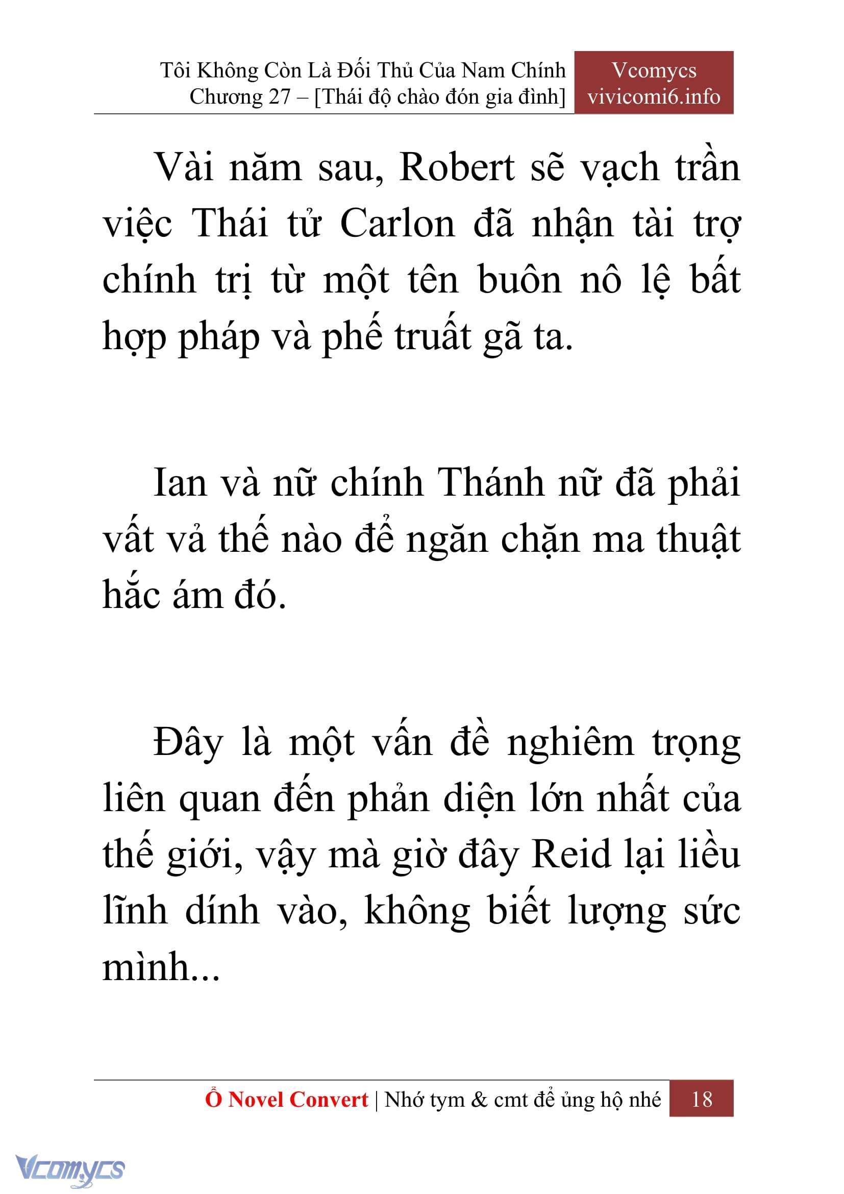 [Novel] Tôi Không Còn Là Đối Thủ Của Nam Chính Chap 27 - Trang 2