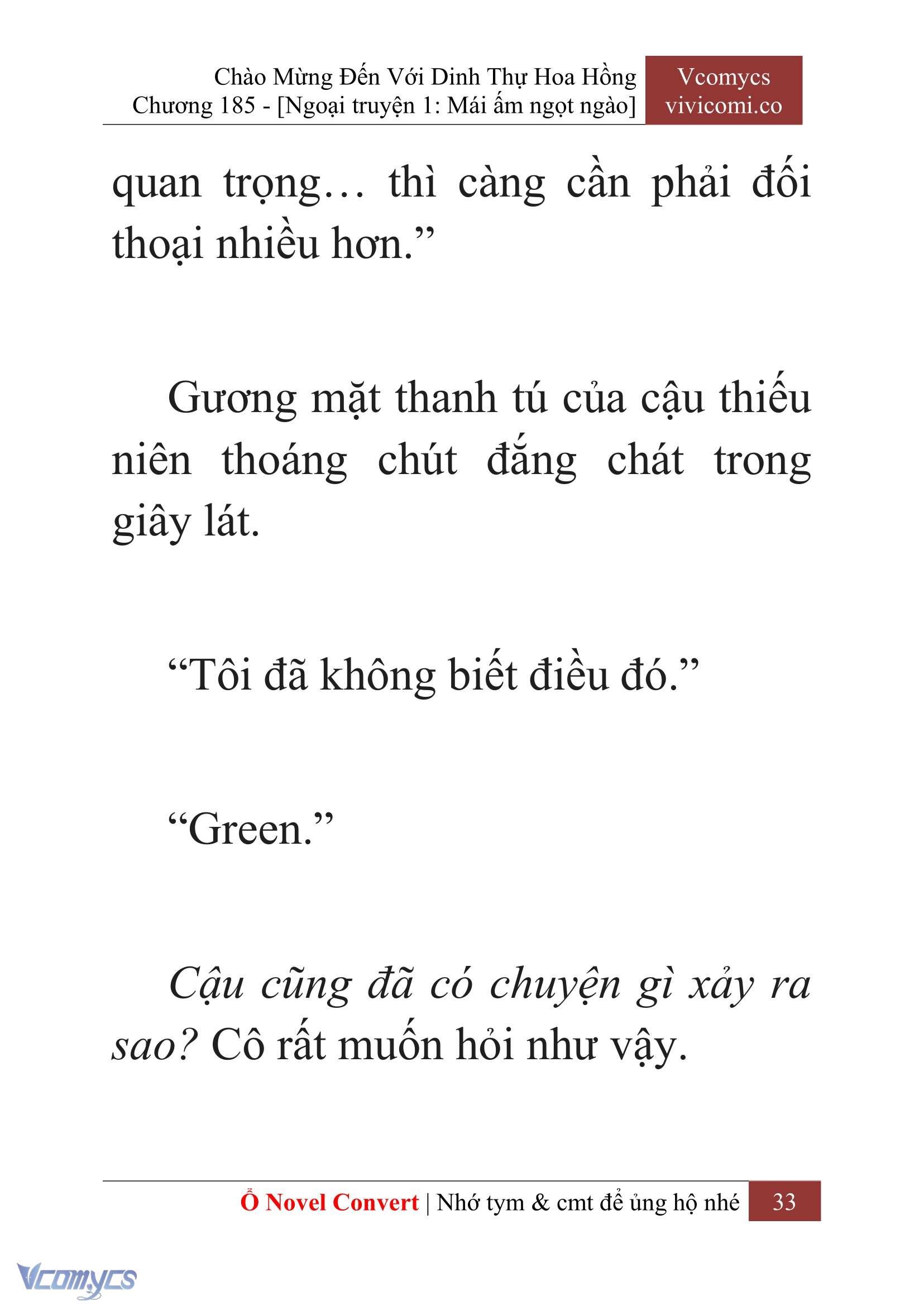 [Novel] Chào Mừng Đến Với Dinh Thự Hoa Hồng Chap 185 - Trang 2