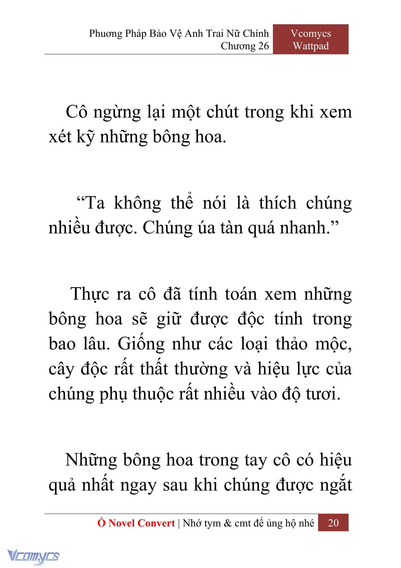 [Novel] Phương Pháp Bảo Vệ Anh Trai Nữ Chính Chap 26 - Trang 2