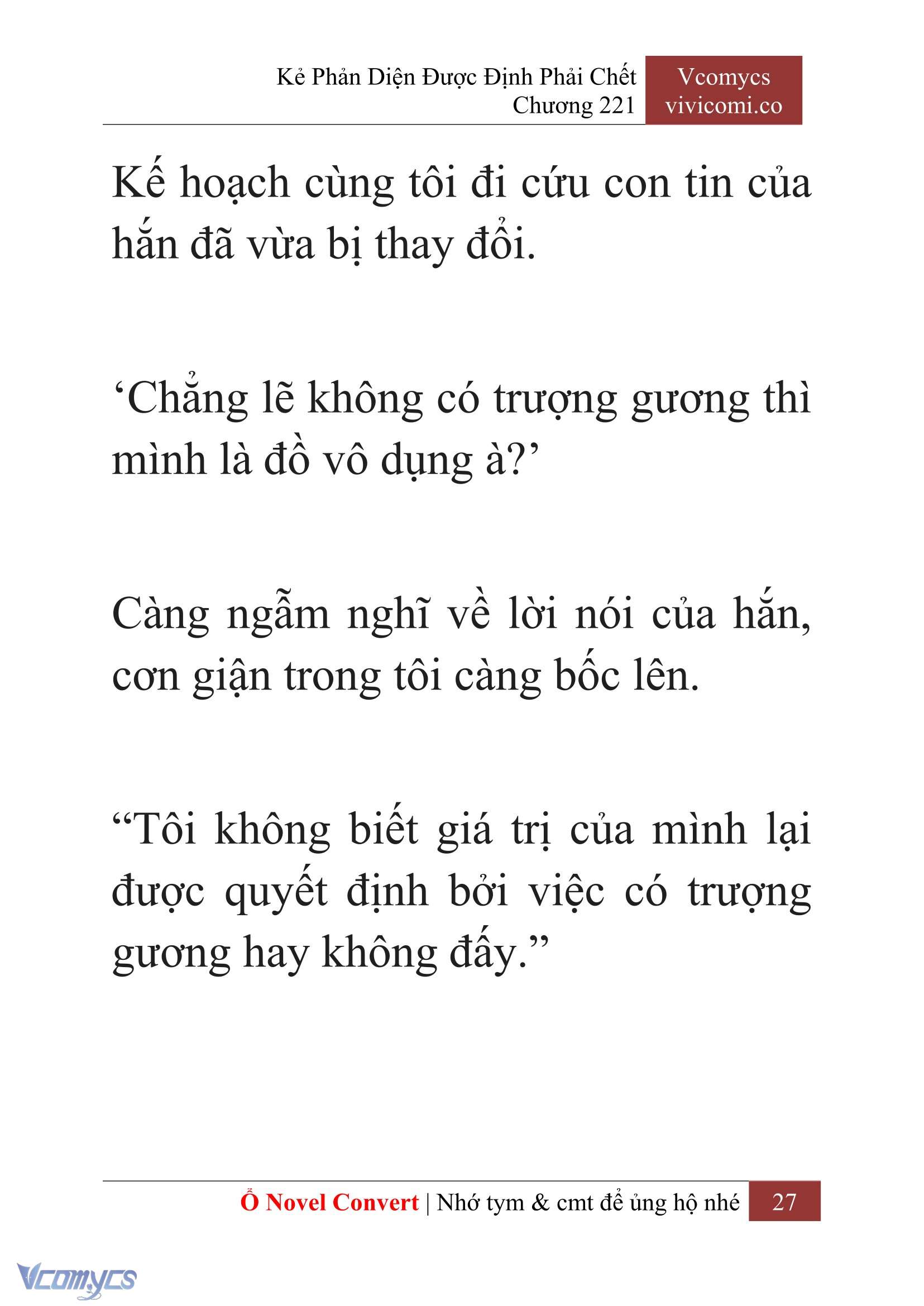[Novel] Kẻ Phản Diện Được Định Phải Chết Chap 221 - Trang 2