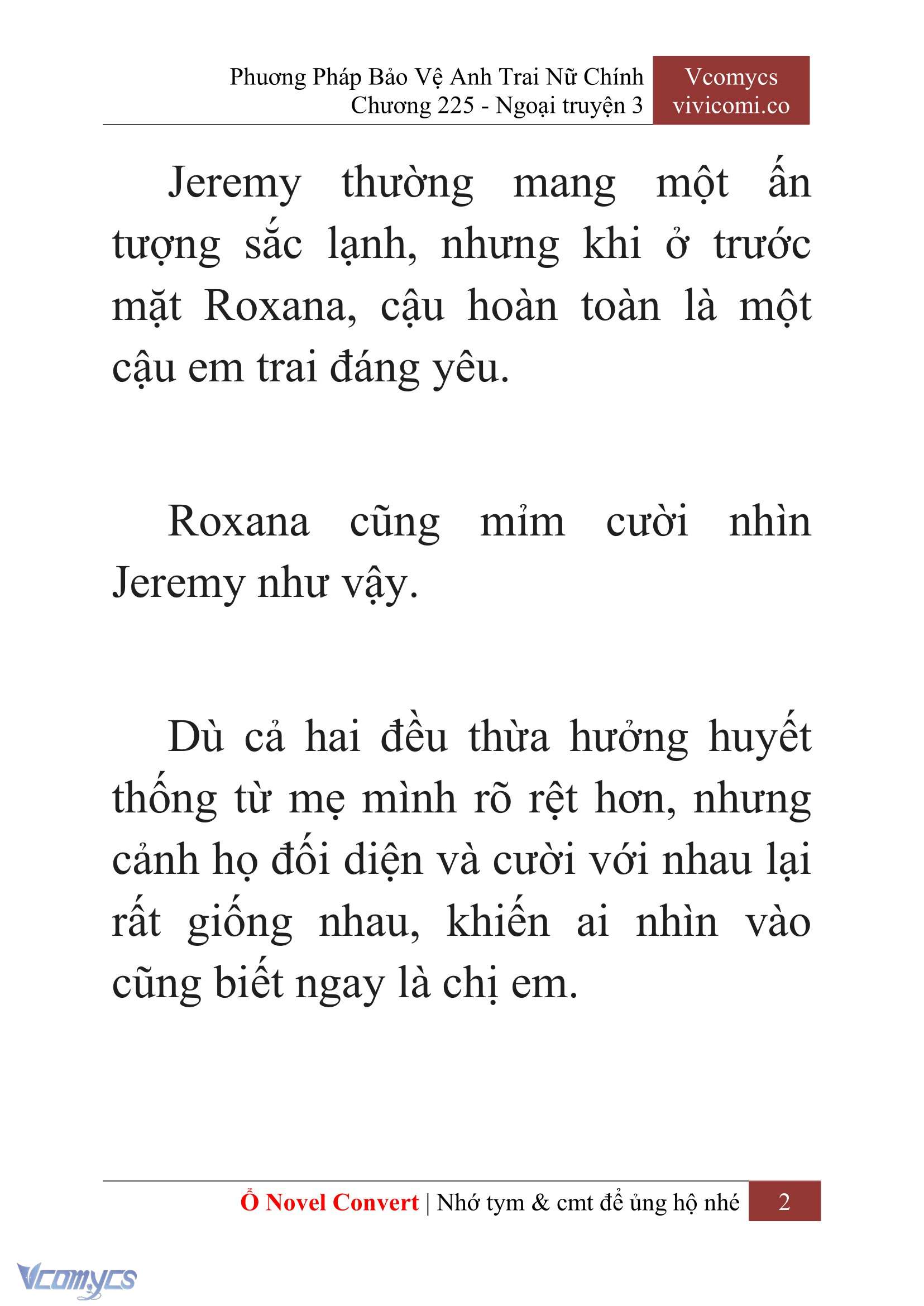 [Novel] Phương Pháp Bảo Vệ Anh Trai Nữ Chính Chap 225 - Trang 2