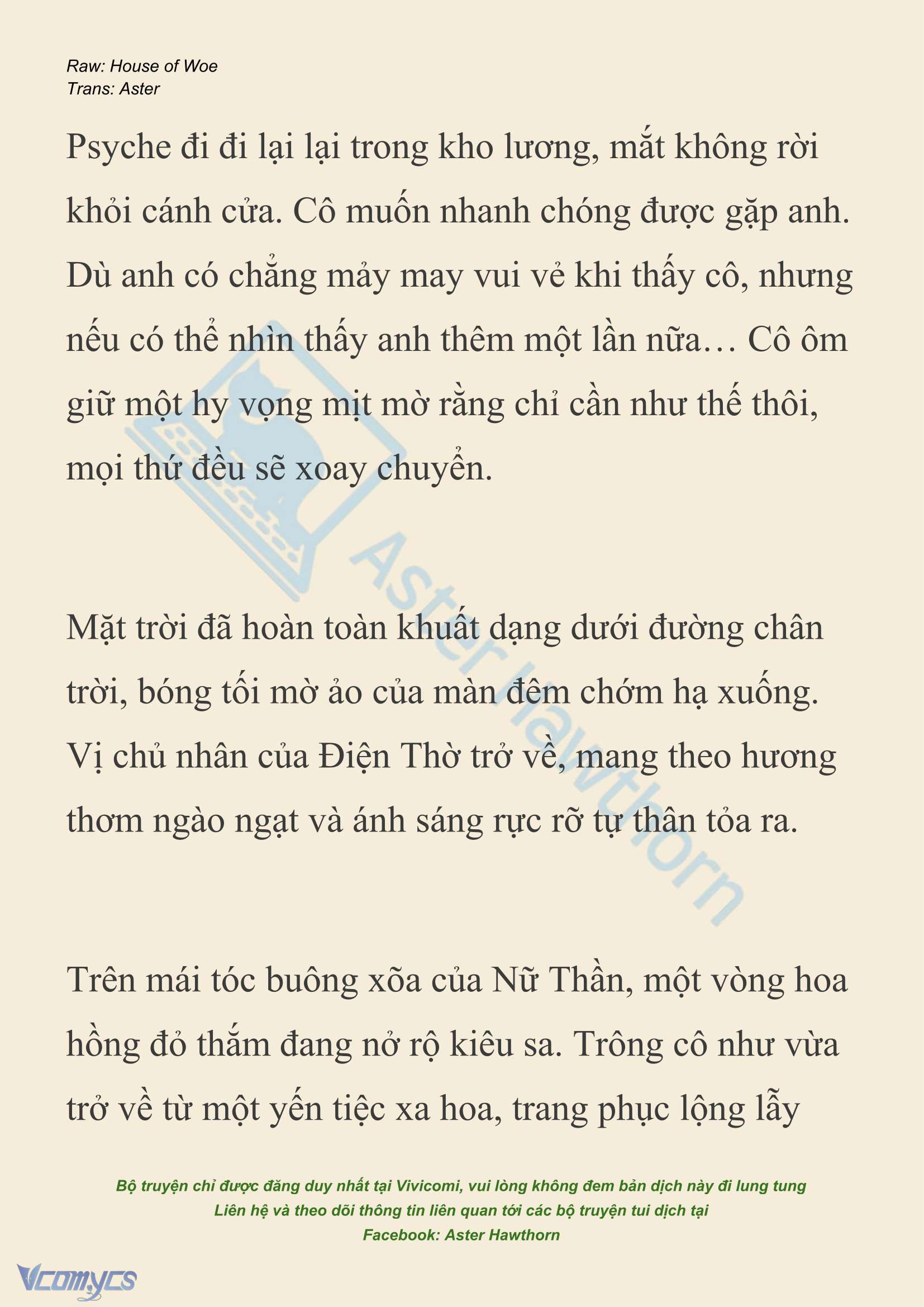 [NOVEL] Dành Cho Các Nữ Thần: Dành cho Psyche Chap 41 - Next 