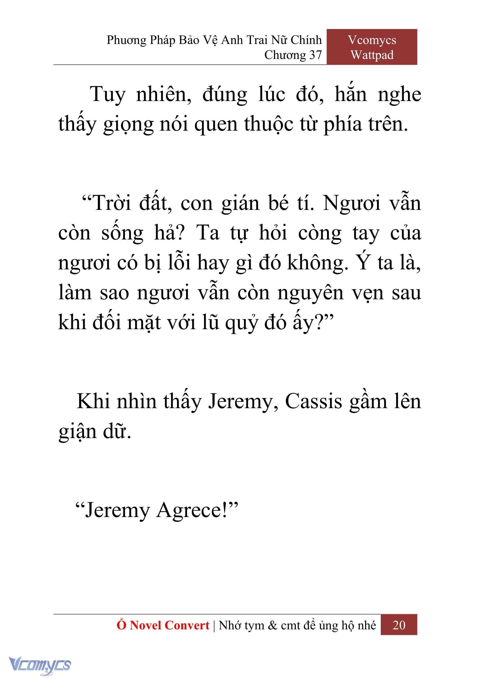 [Novel] Phương Pháp Bảo Vệ Anh Trai Nữ Chính Chap 37 - Trang 2