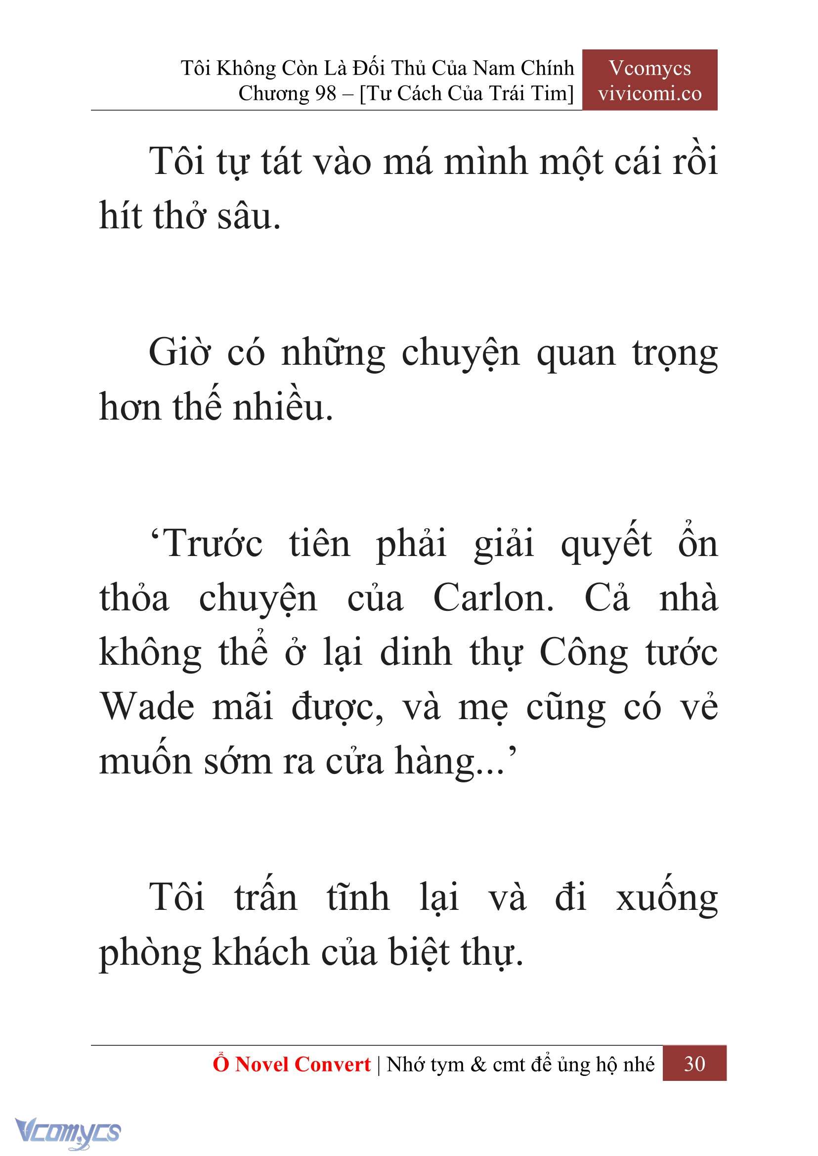 [Novel] Tôi Không Còn Là Đối Thủ Của Nam Chính Chap 98 - Trang 2