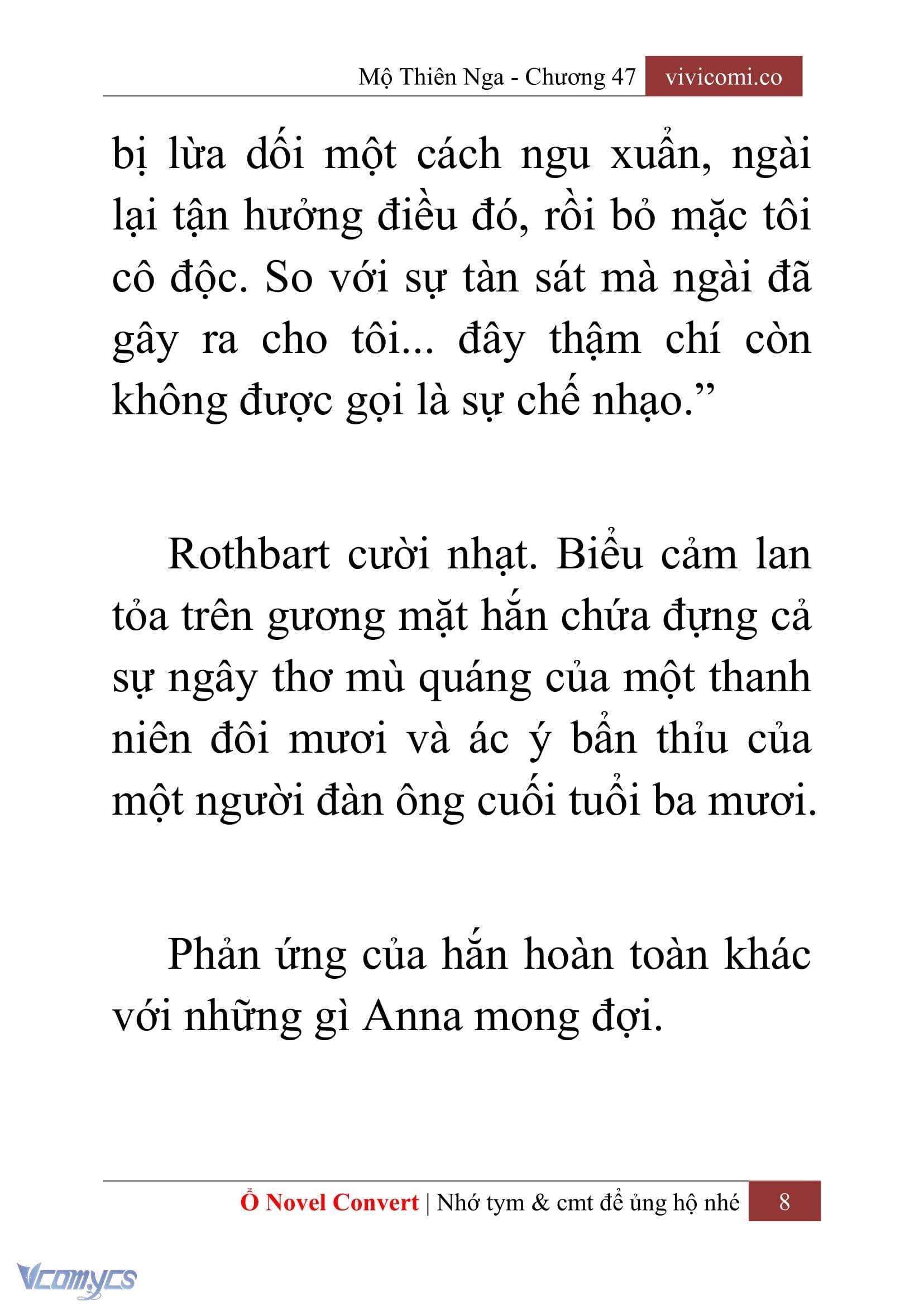 [Novel] Mộ Thiên Nga Chap 47 - Trang 2