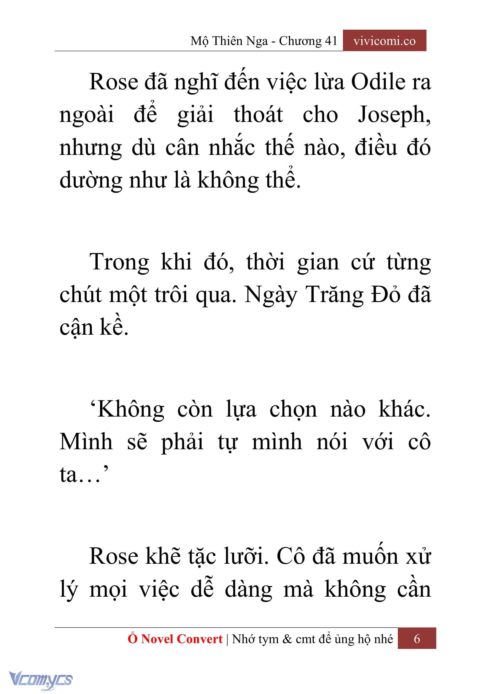 [Novel] Mộ Thiên Nga Chap 41 - Trang 2
